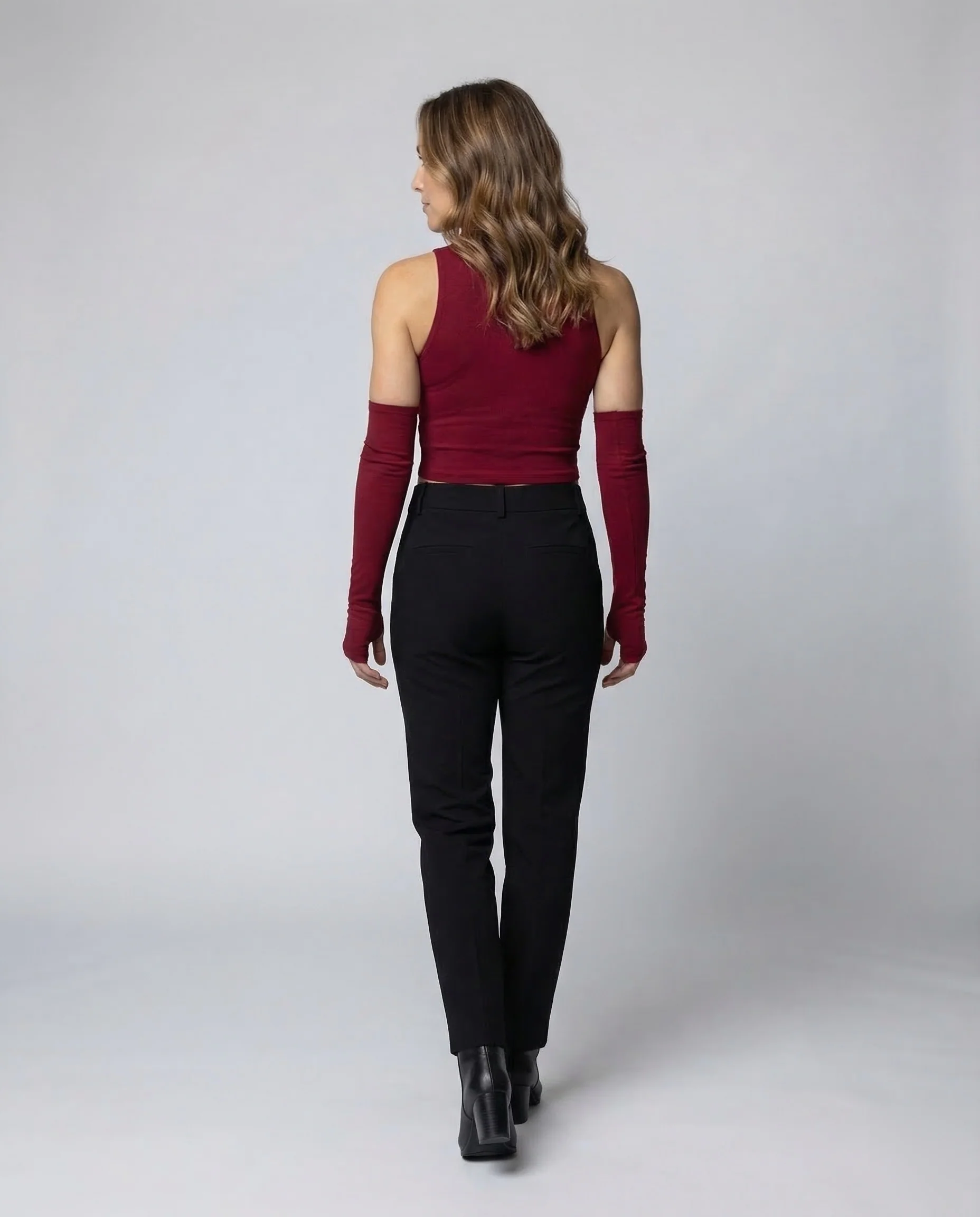 Damen Rollkragen Top Cropped - Image 4