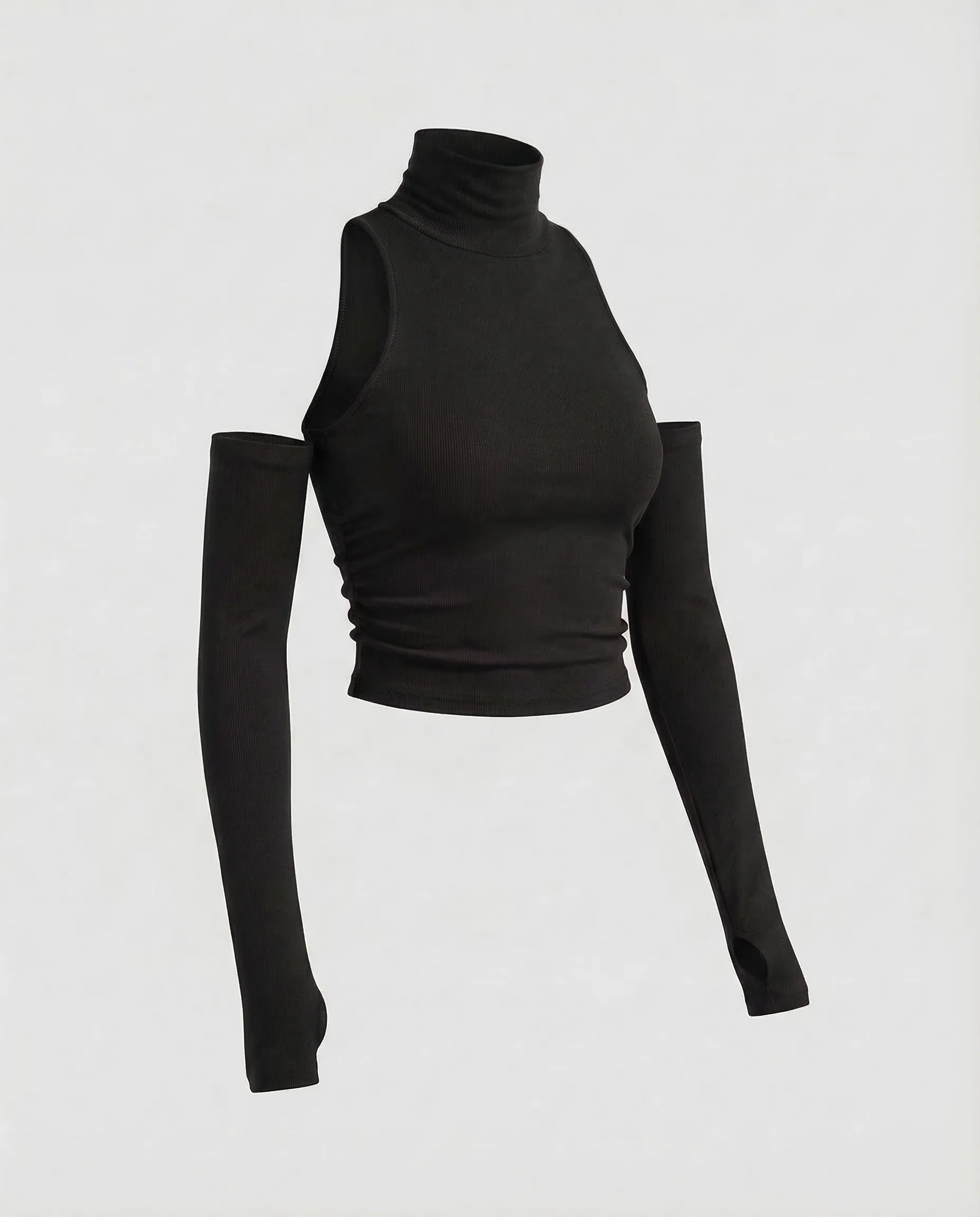 Damen Rollkragen Top Cropped - Image 6