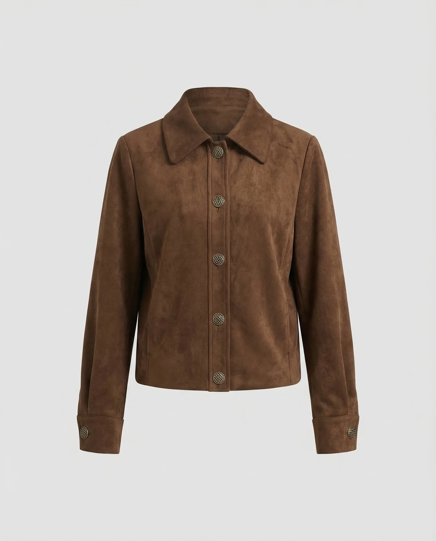 Damen Veloursjacke Kurz Weit - Image 5