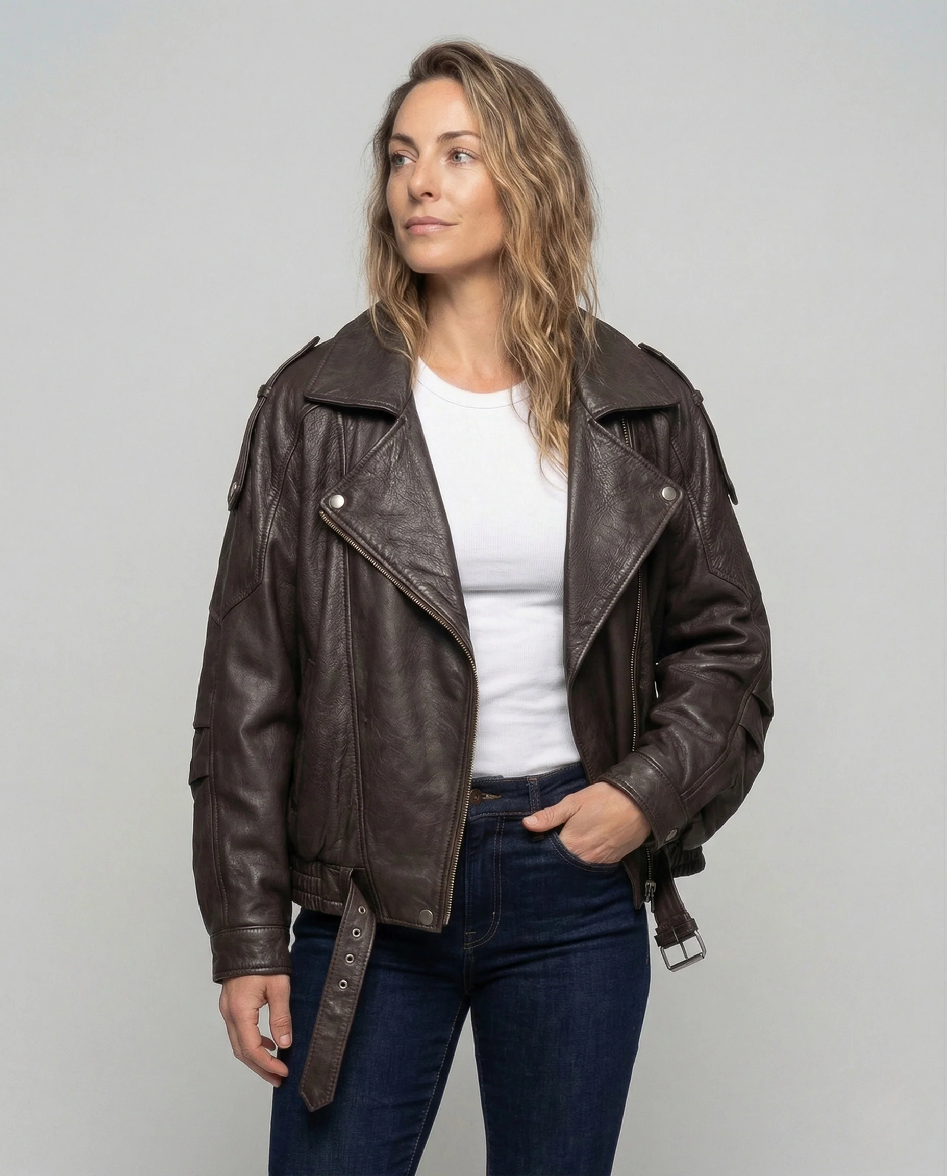 Damen Kurzjacke in Kunstlederoptik - Image 2