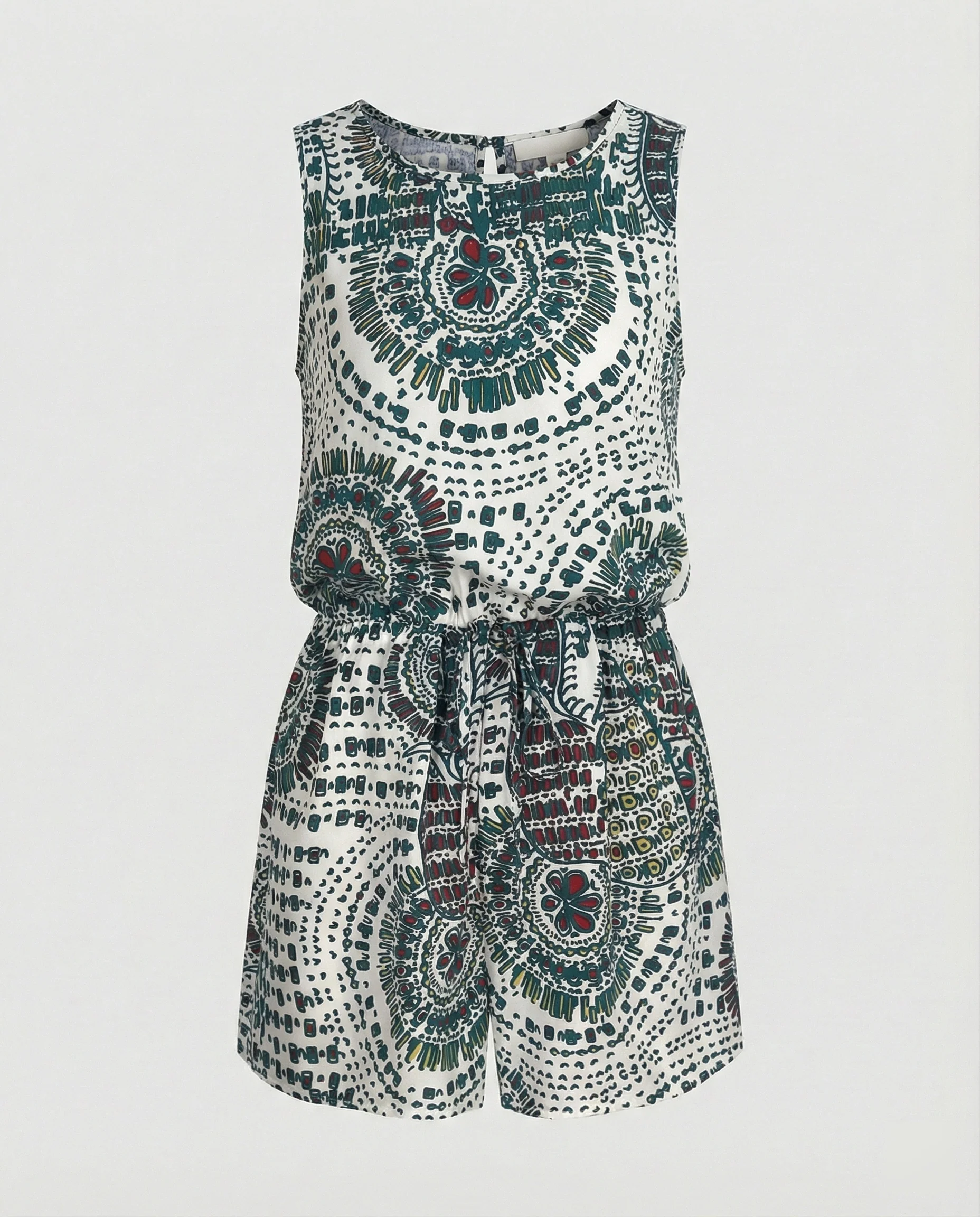Kurzoverall Mit Ethno Muster Damen - Image 10
