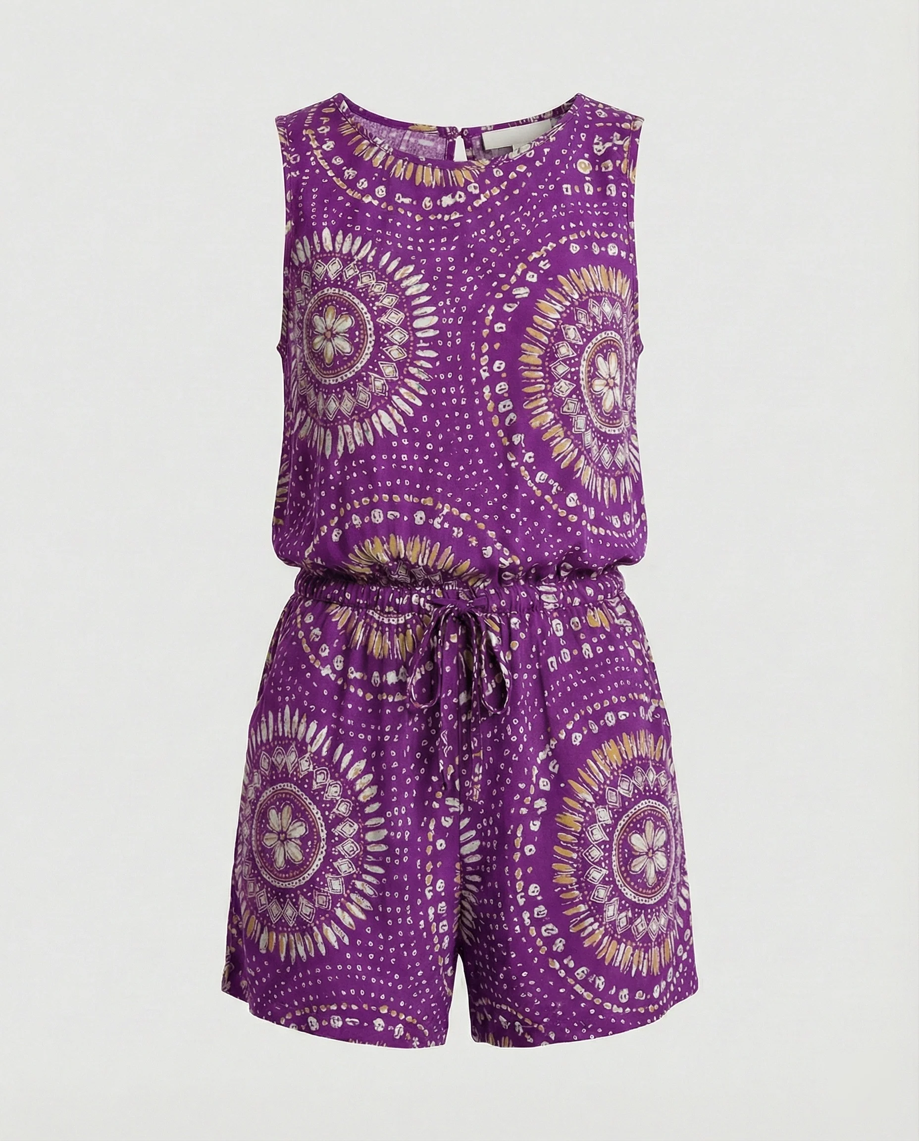 Kurzoverall Mit Ethno Muster Damen - Image 4