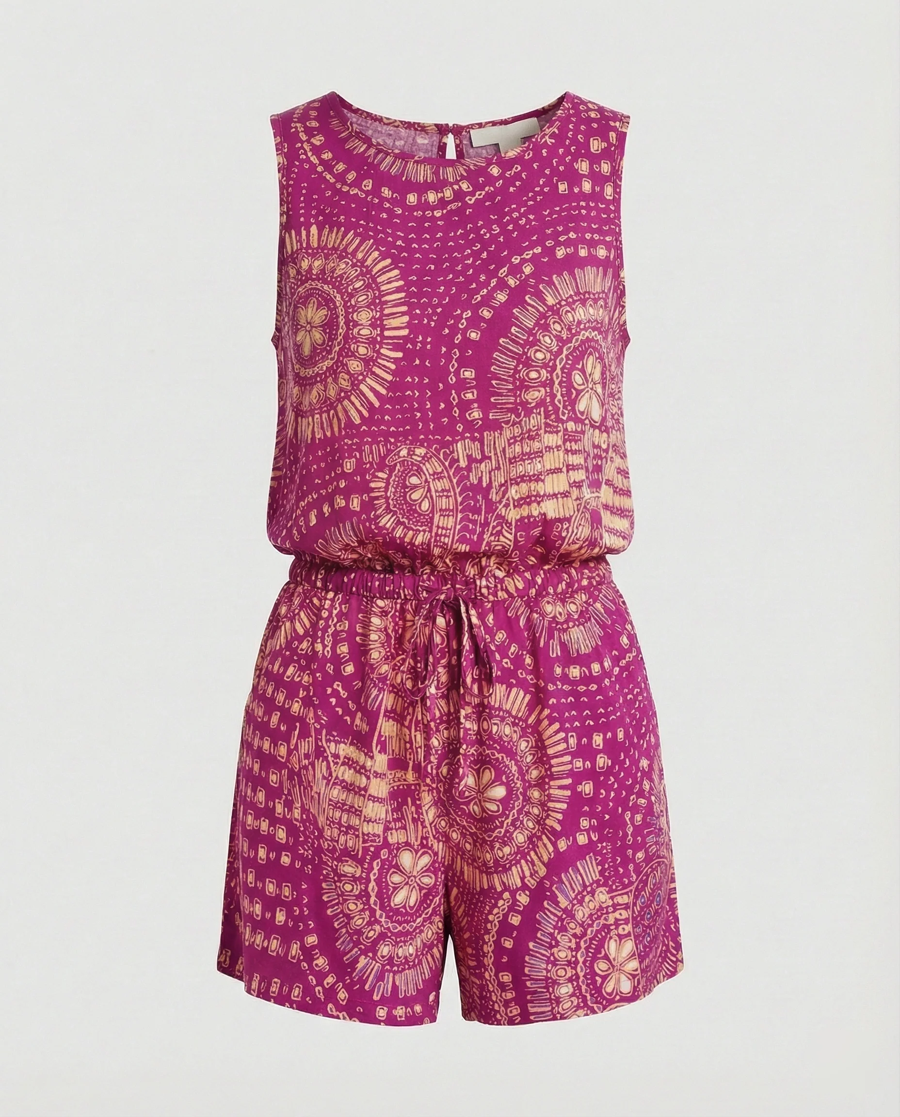 Kurzoverall Mit Ethno Muster Damen - Image 5