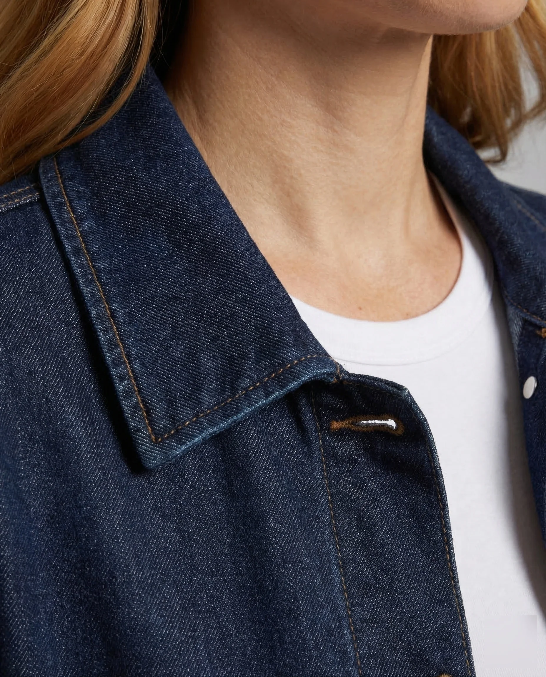 Damen Worker Jeansjacke Cropped - Image 3