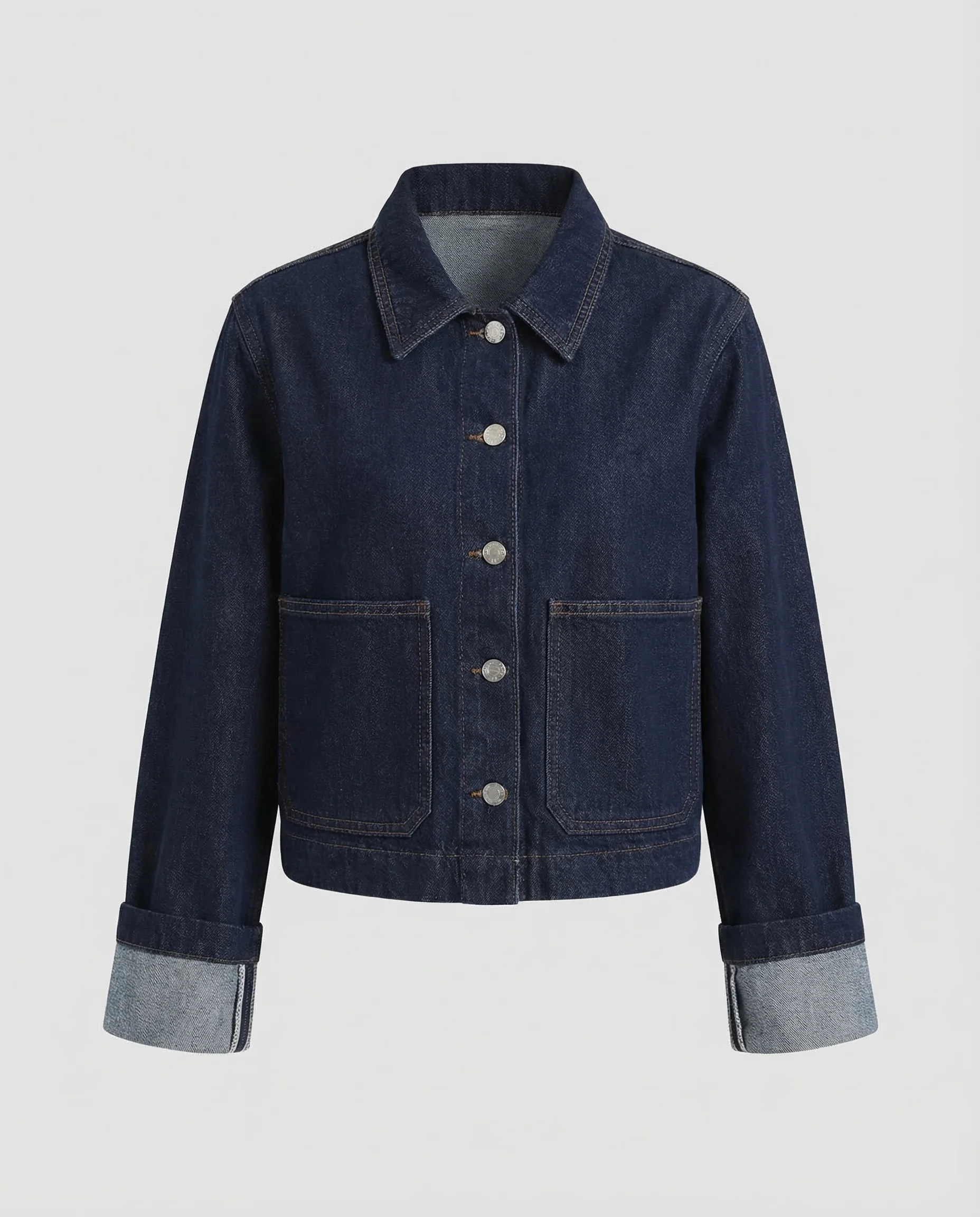 Damen Worker Jeansjacke Cropped - Image 5