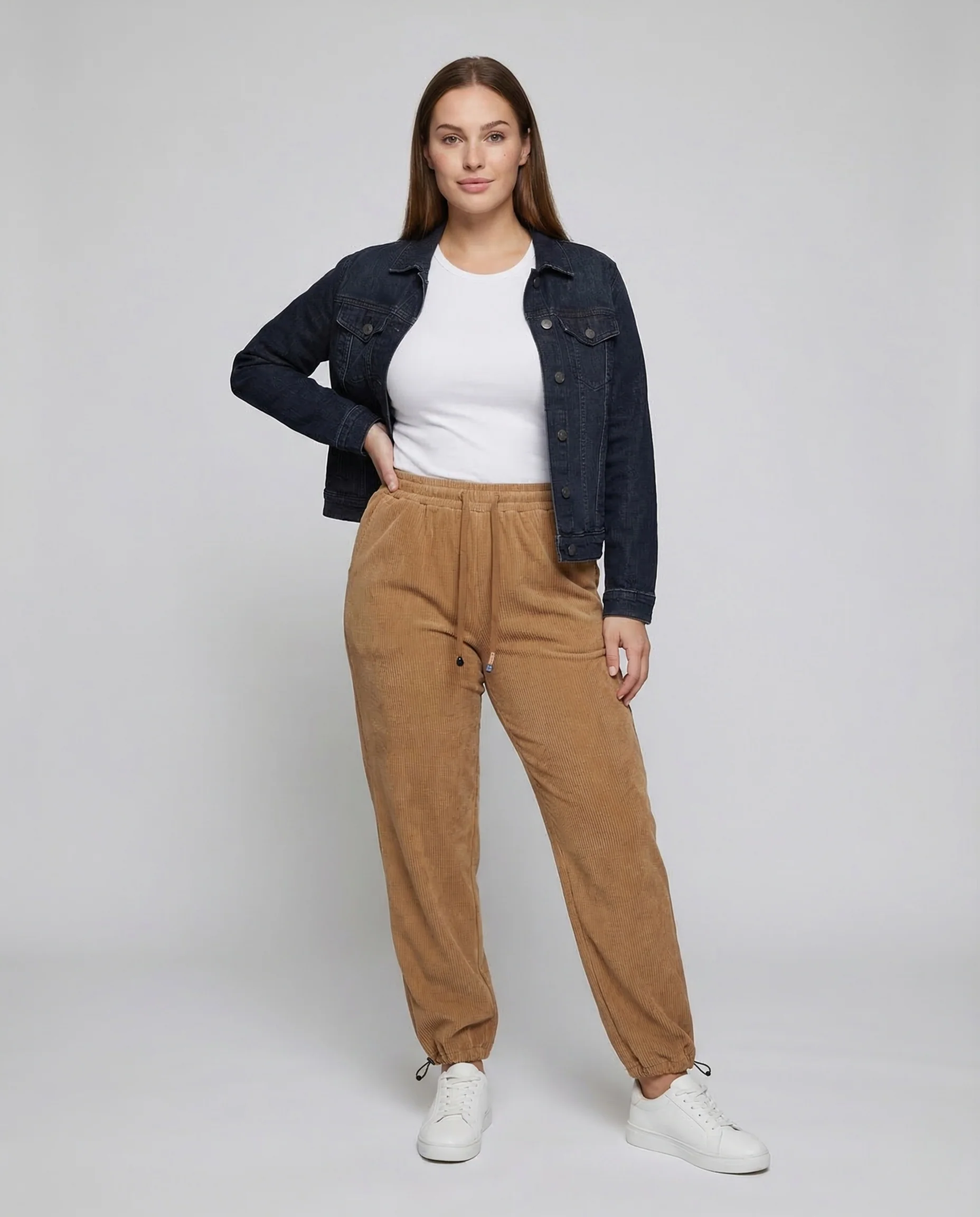 Damen Cordhose Fleece Gefüttert