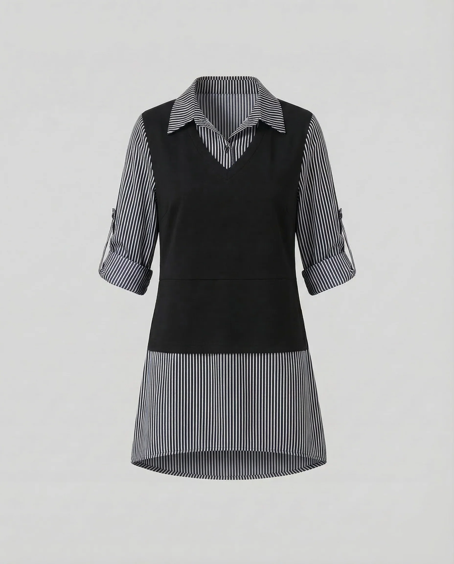 Damen Hemdbluse Layer Look - Image 7