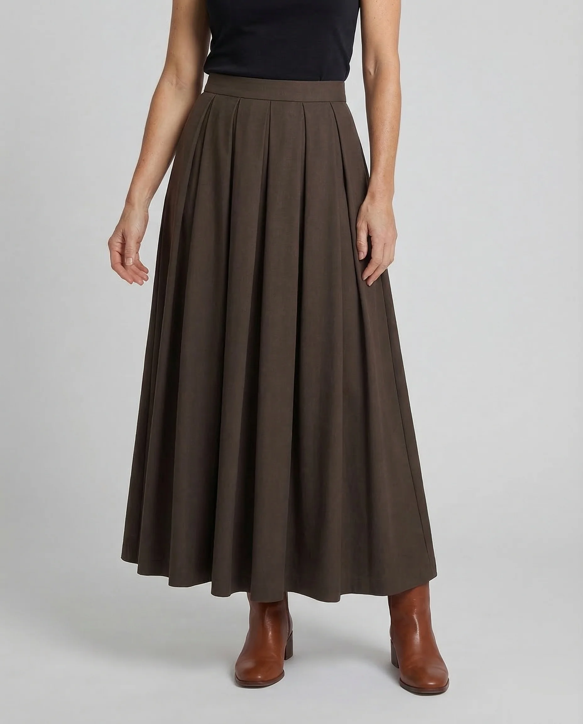 Damen Maxirock Lagen Schlitz - Image 2