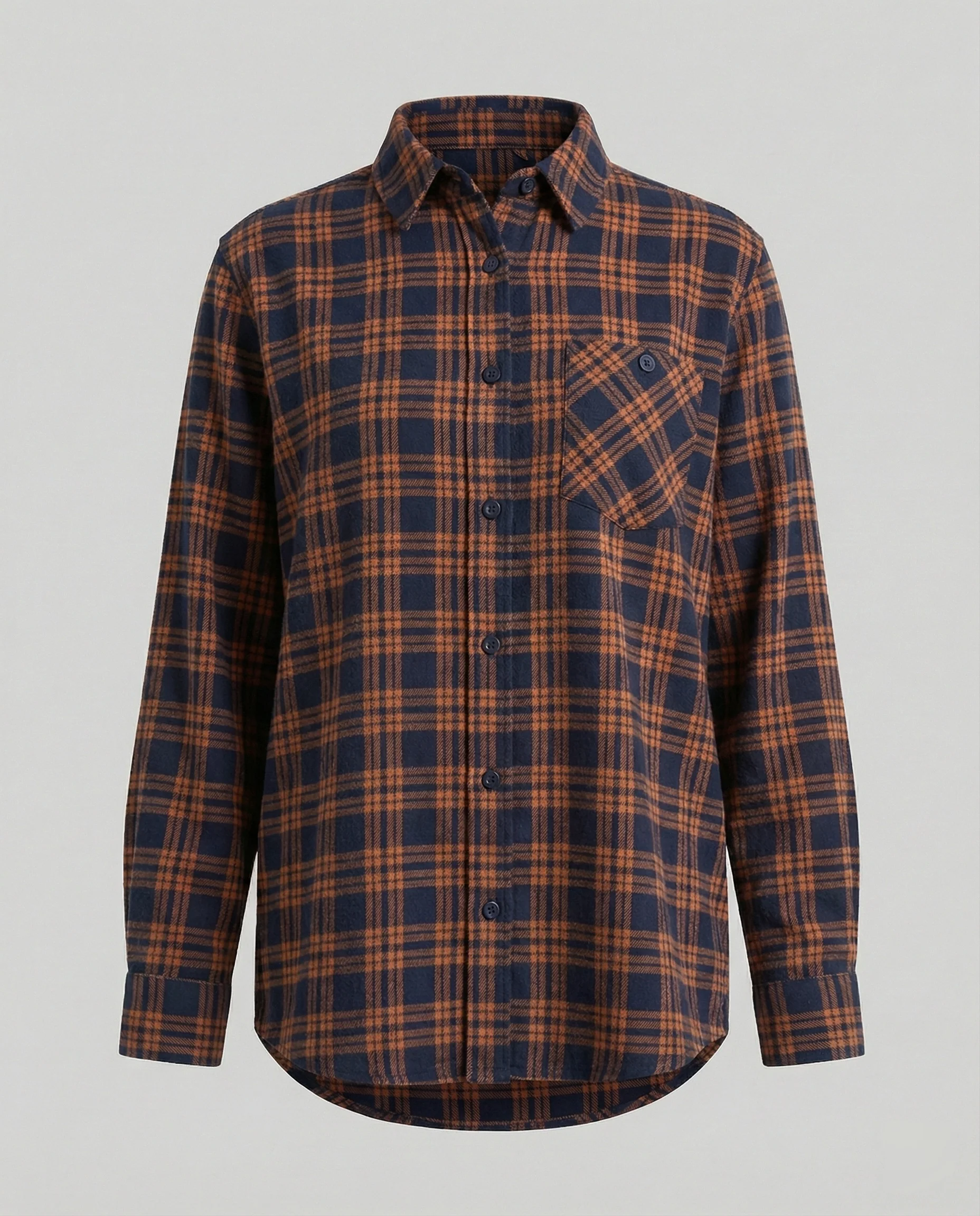 Damen Hemdjacke Flanell lang - Image 5
