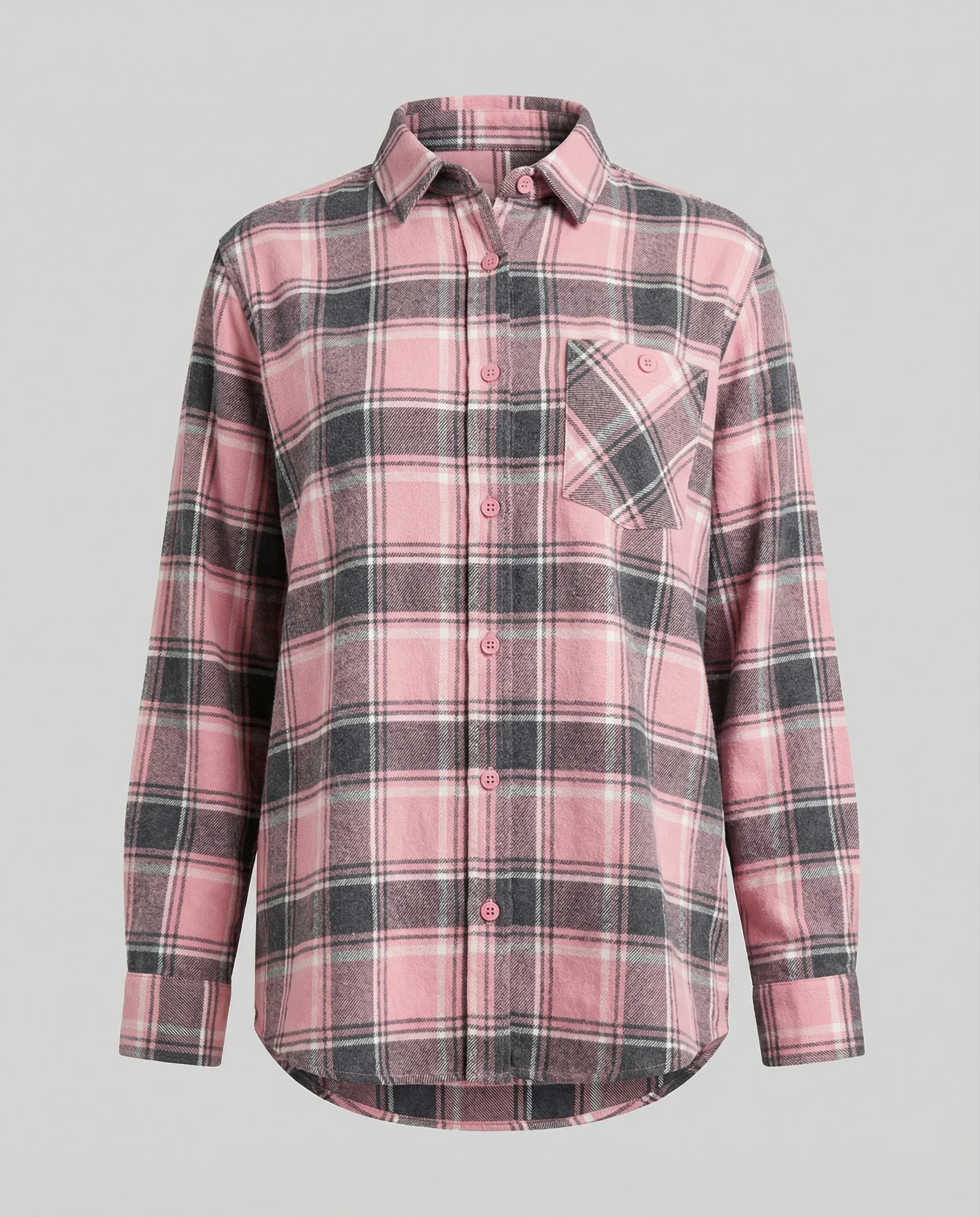 Damen Hemdjacke Flanell lang - Image 6