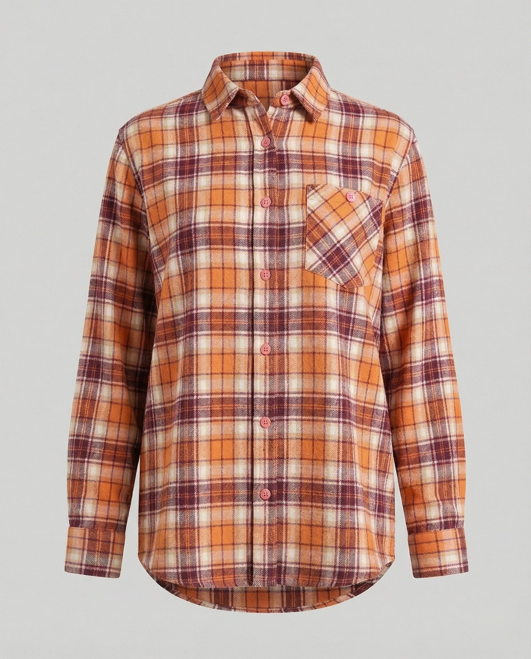 Damen Hemdjacke Flanell lang - Image 7