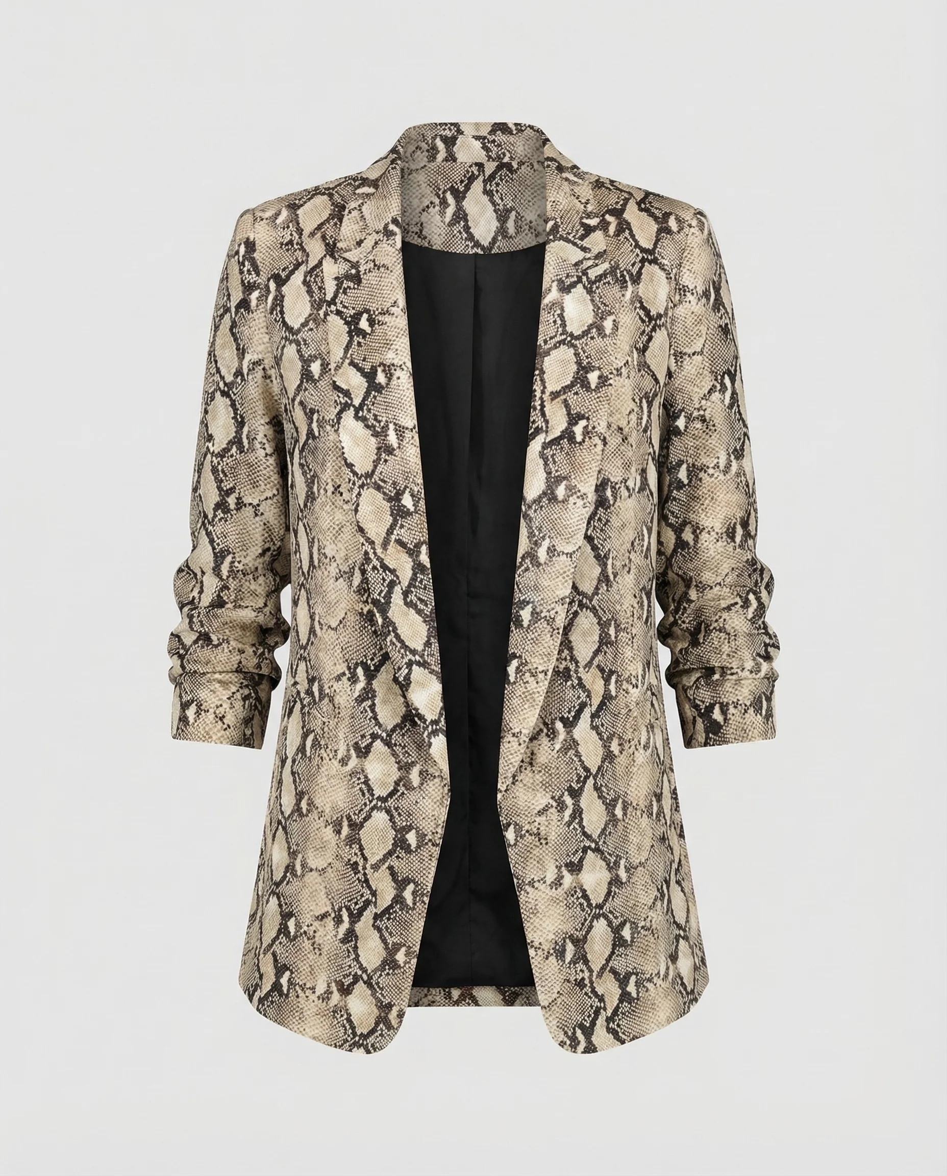 Damen Oversize Blazer Schlangenprint - Image 5