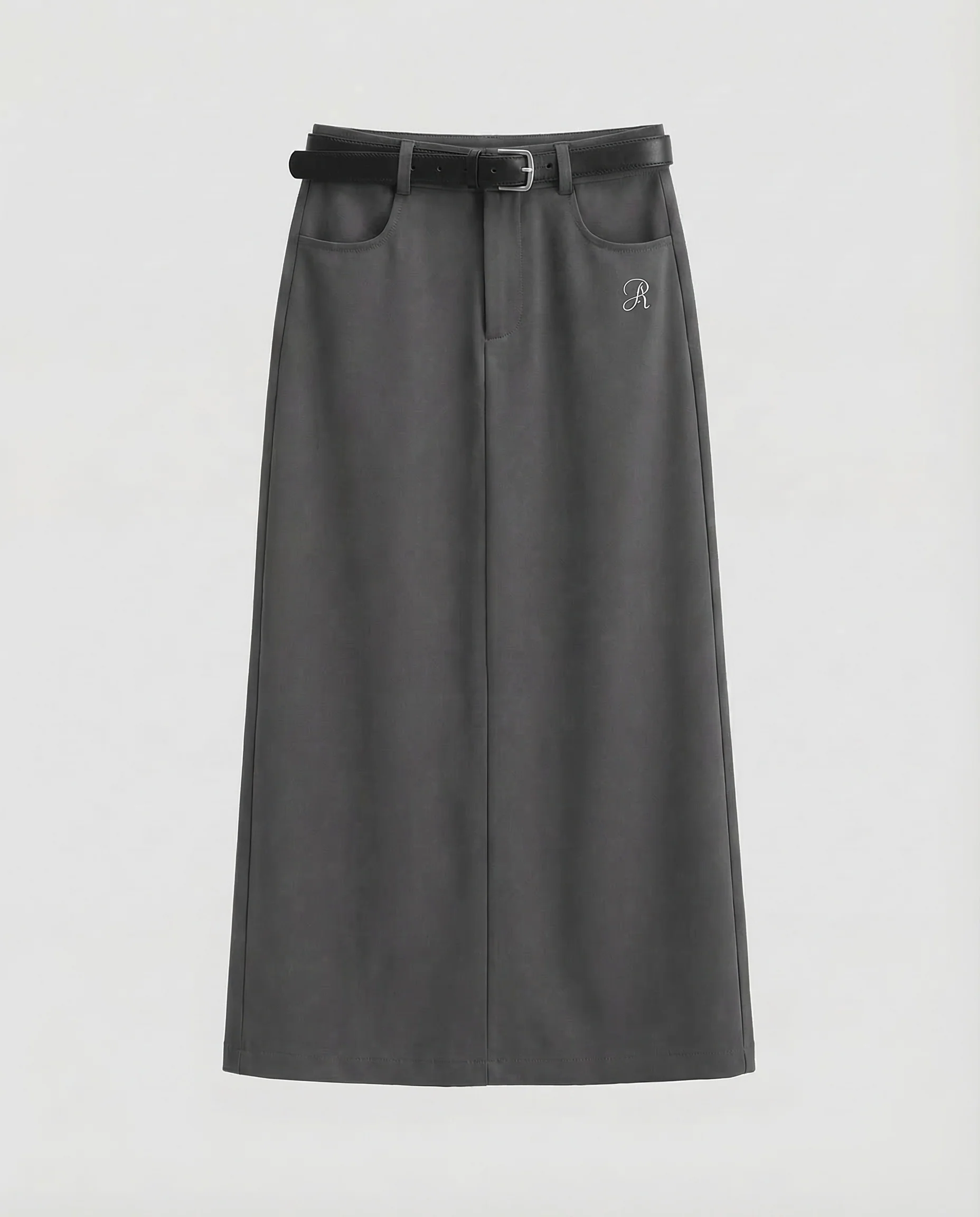 Damen Maxirock Gürtel Taschen - Image 6