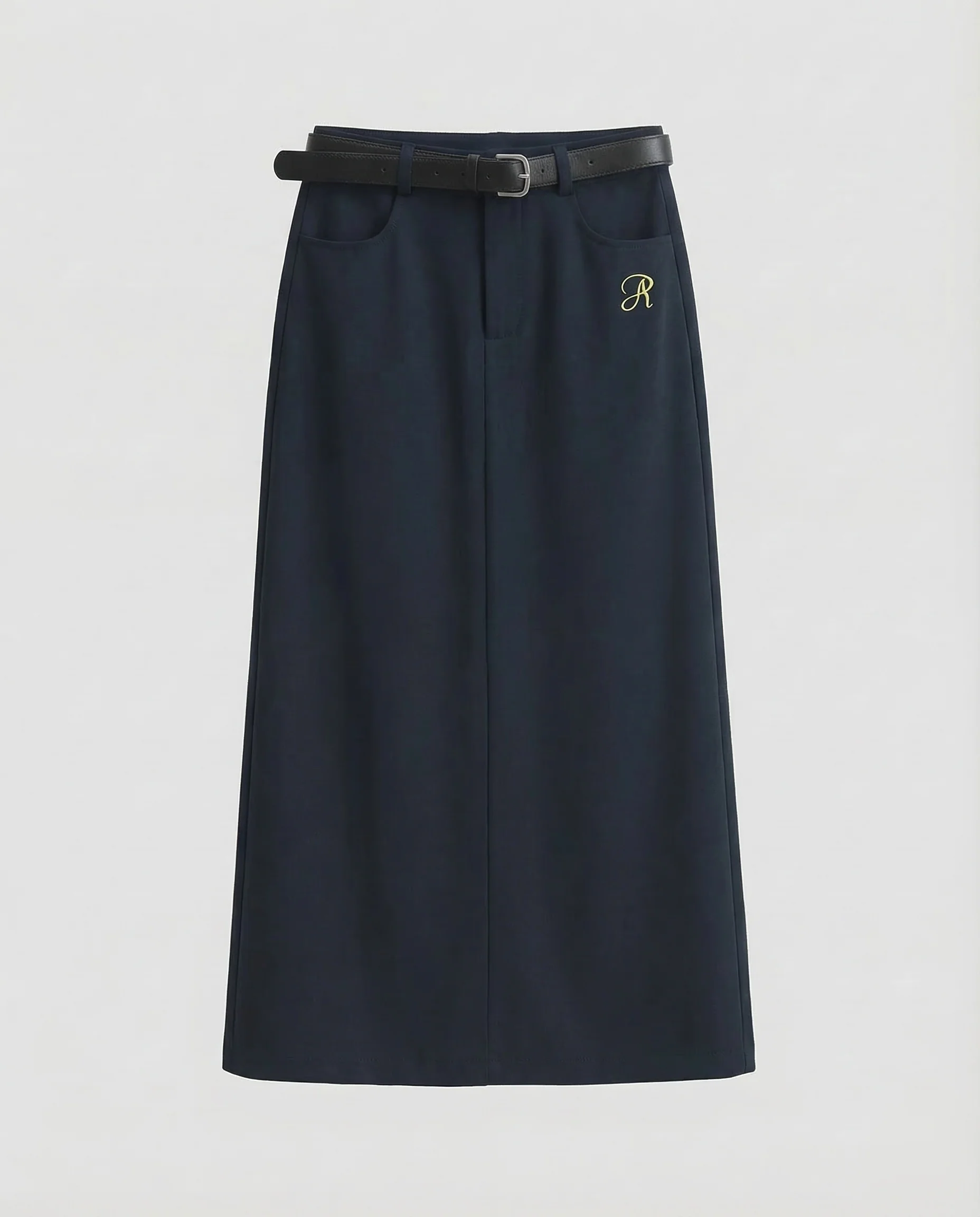 Damen Maxirock Gürtel Taschen - Image 7
