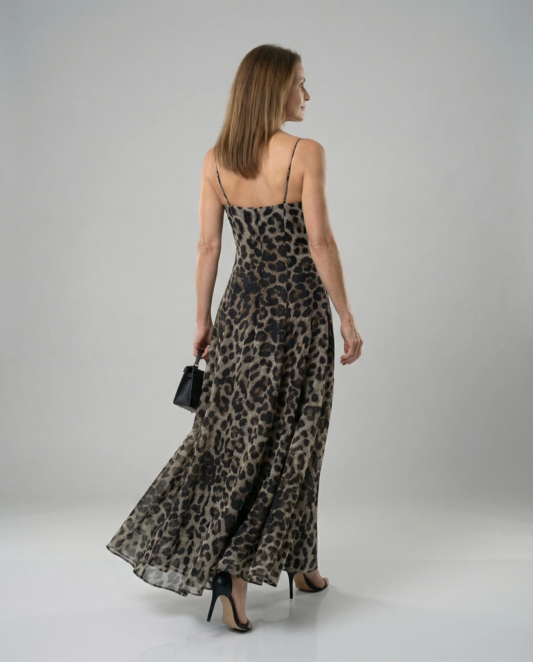 Damen A Linien Kleid mit Print - Image 2
