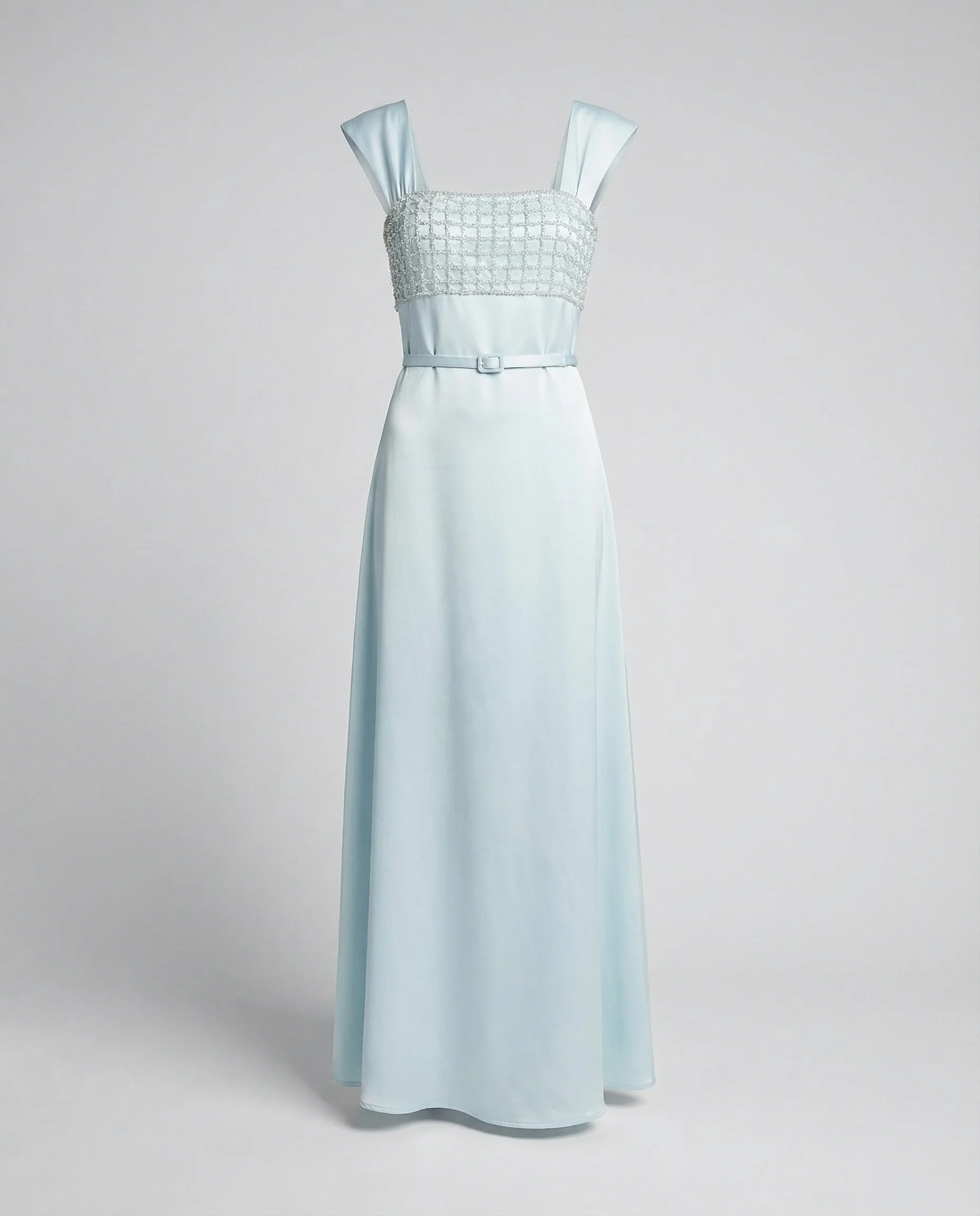 Damen Langes Abendkleid mit Besticktem Bustier im Empire Schnitt - Image 5