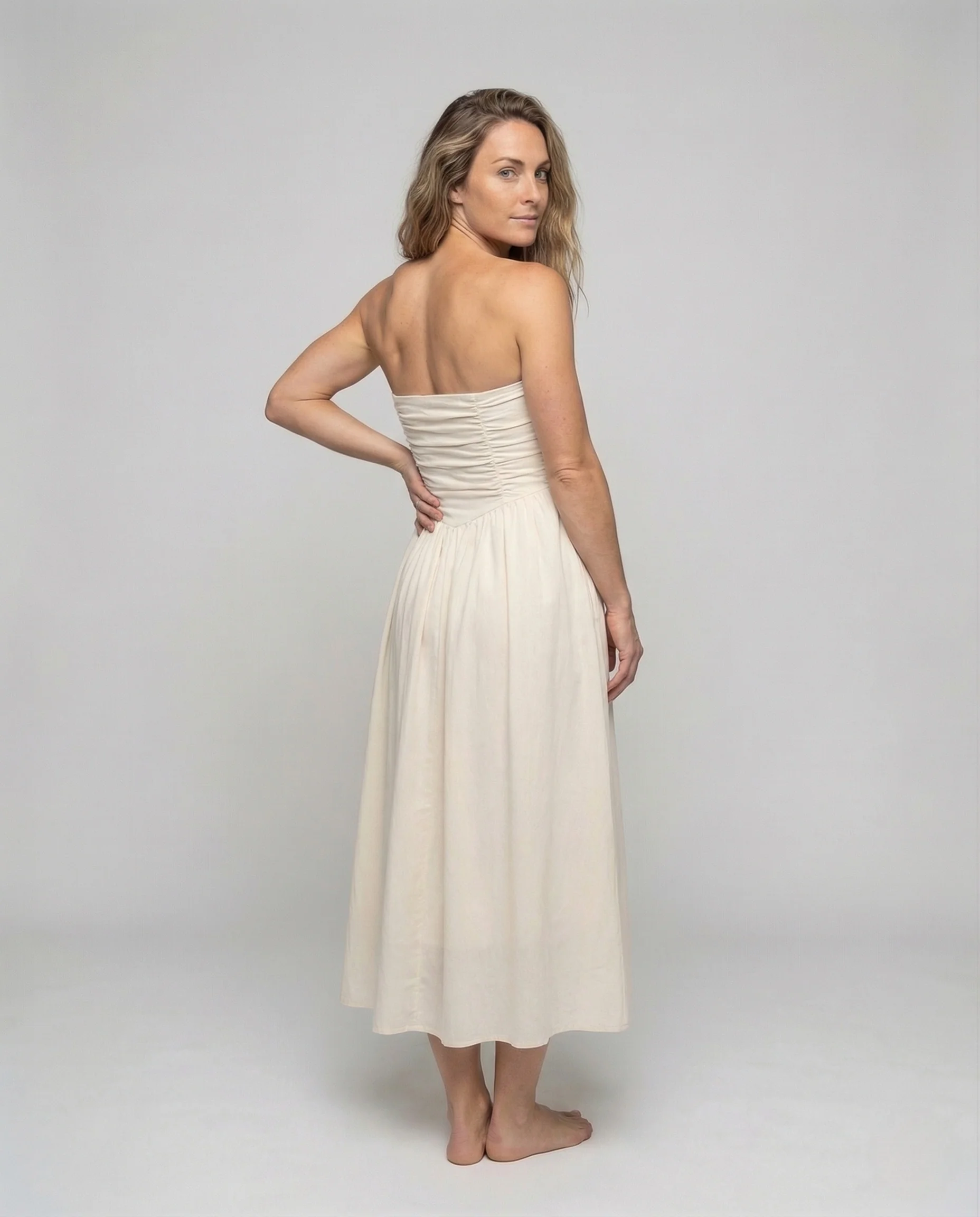 Damen Bandeau Maxikleid mit A-Linie - Image 4