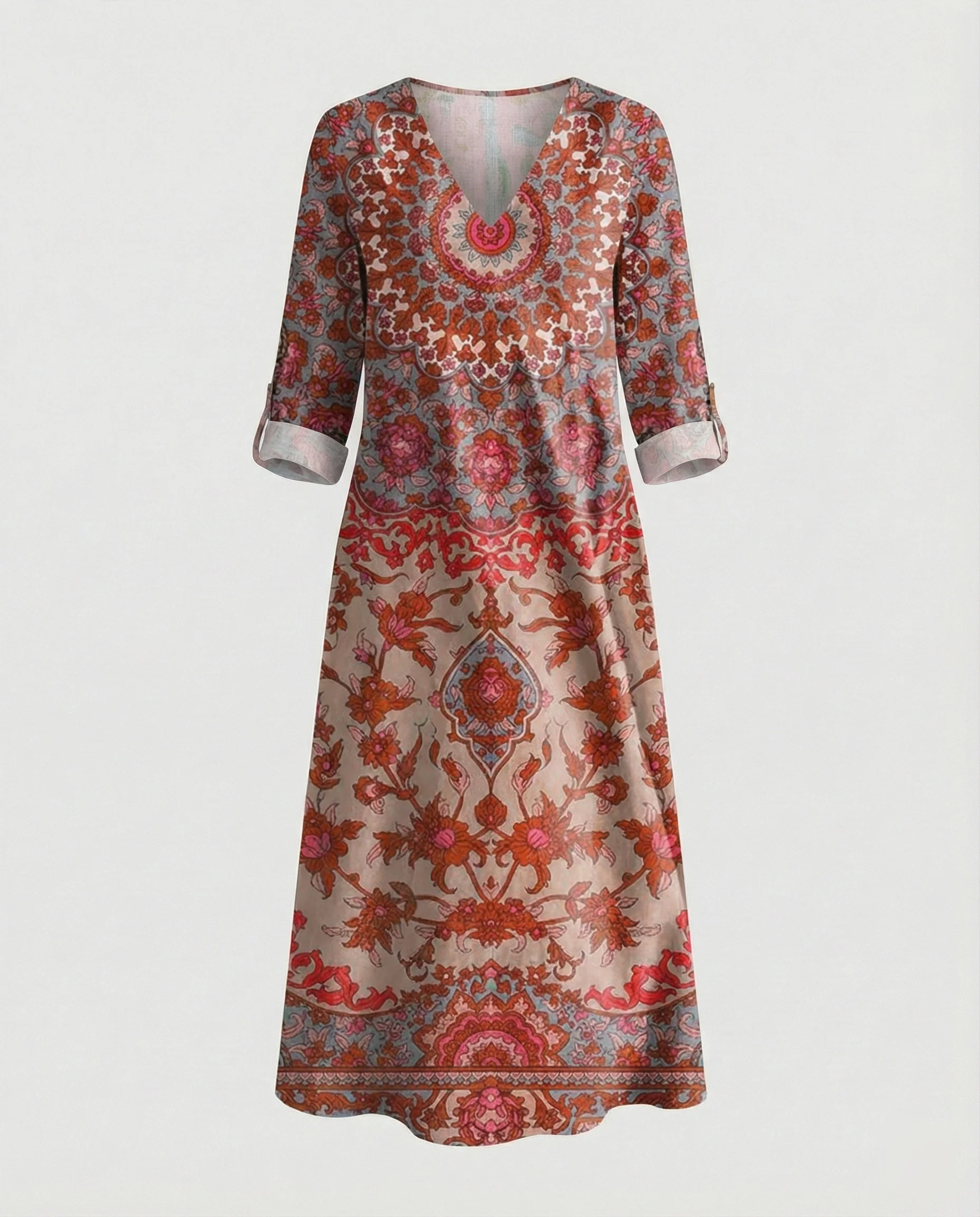 Boho Maxikleid Sommer Damen Taschen - Image 11