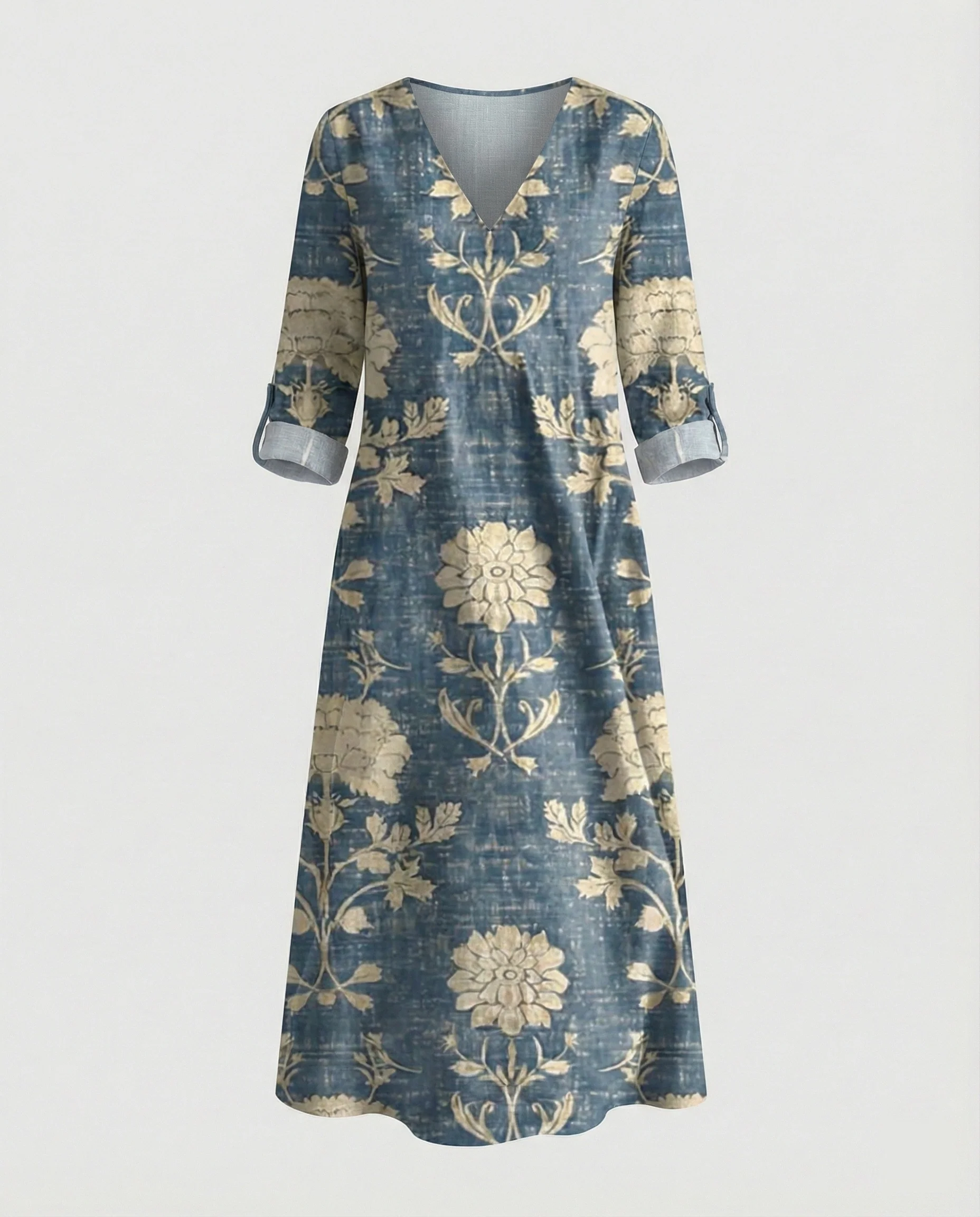 Boho Maxikleid Sommer Damen Taschen - Image 13