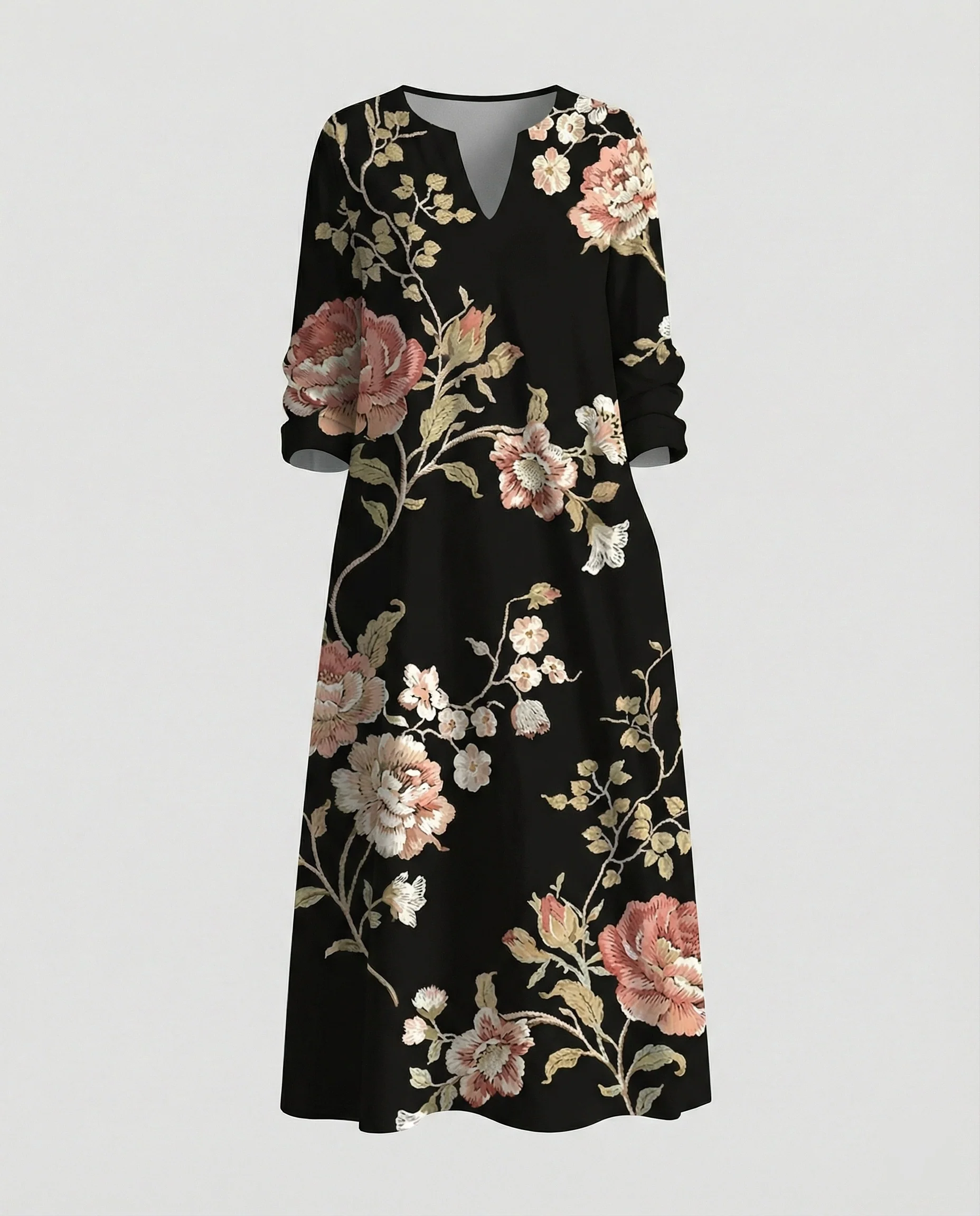 Boho Maxikleid Sommer Damen Taschen - Image 45