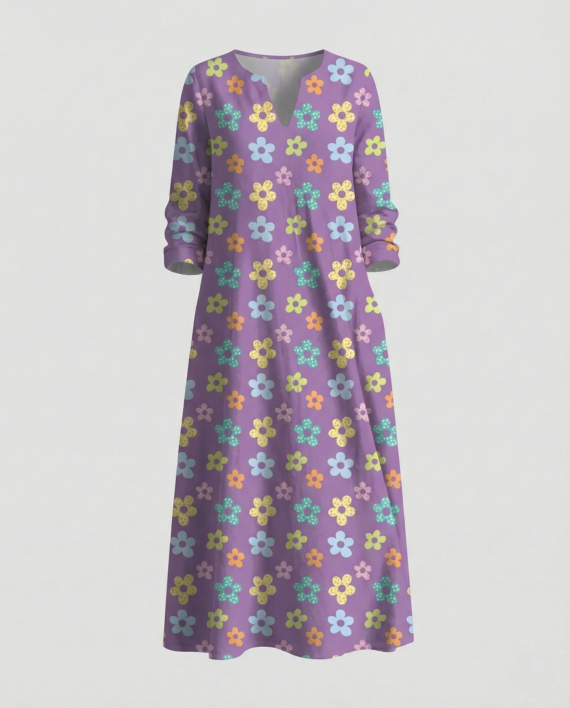 Boho Maxikleid Sommer Damen Taschen - Image 46