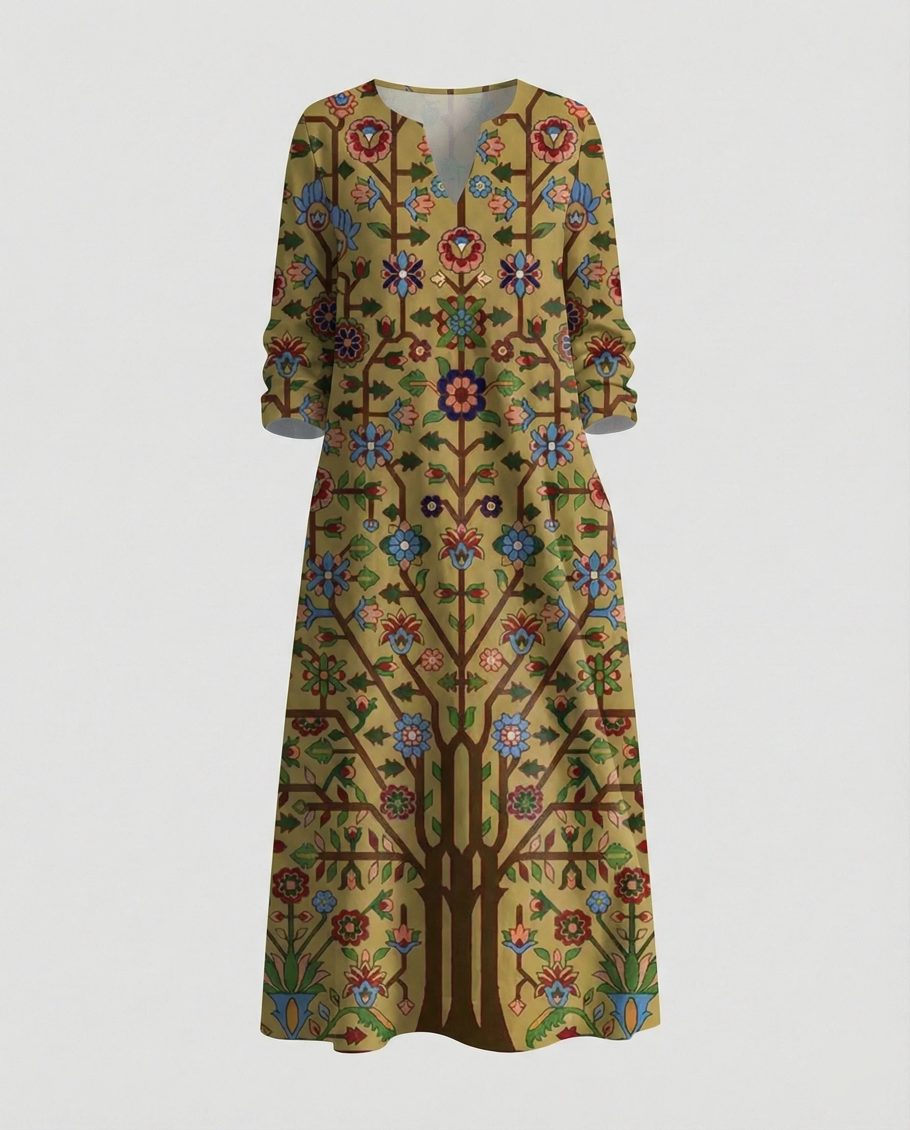Boho Maxikleid Sommer Damen Taschen - Image 48