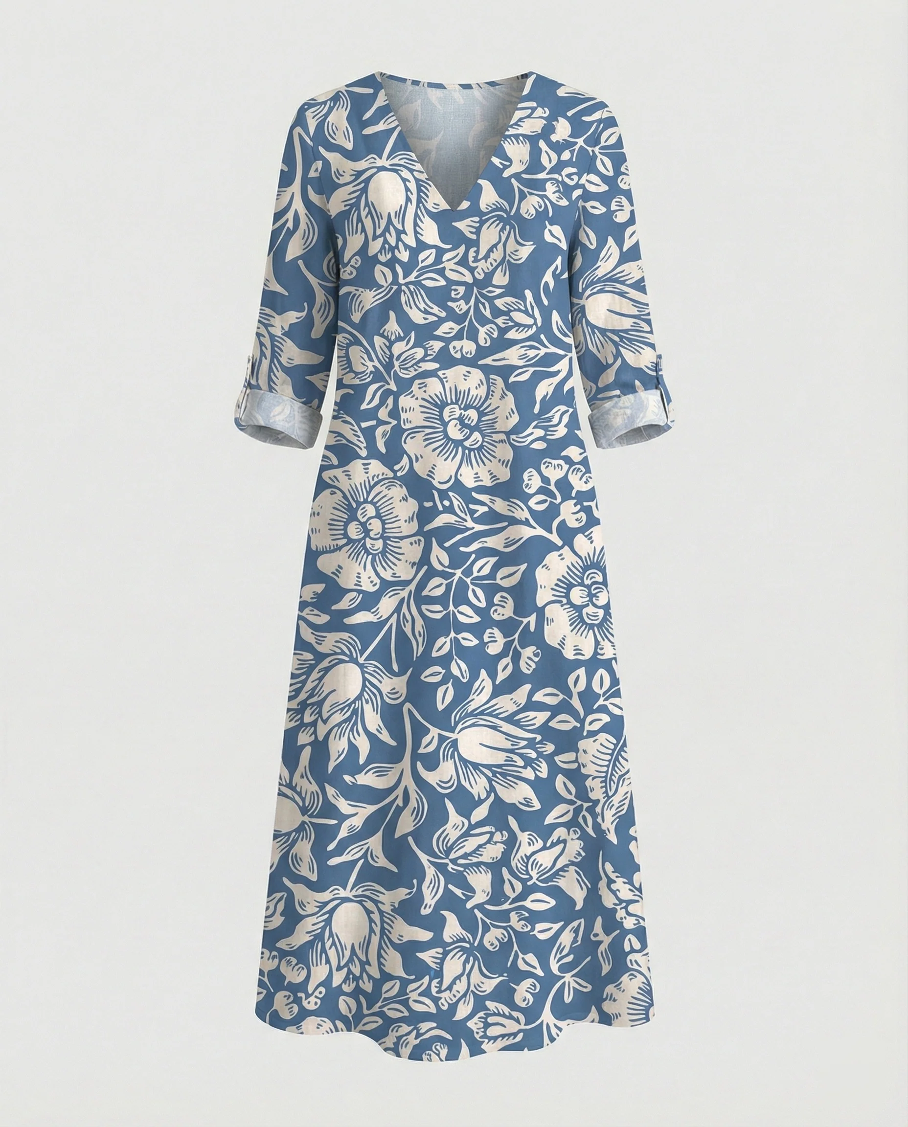 Boho Maxikleid Sommer Damen Taschen - Image 6