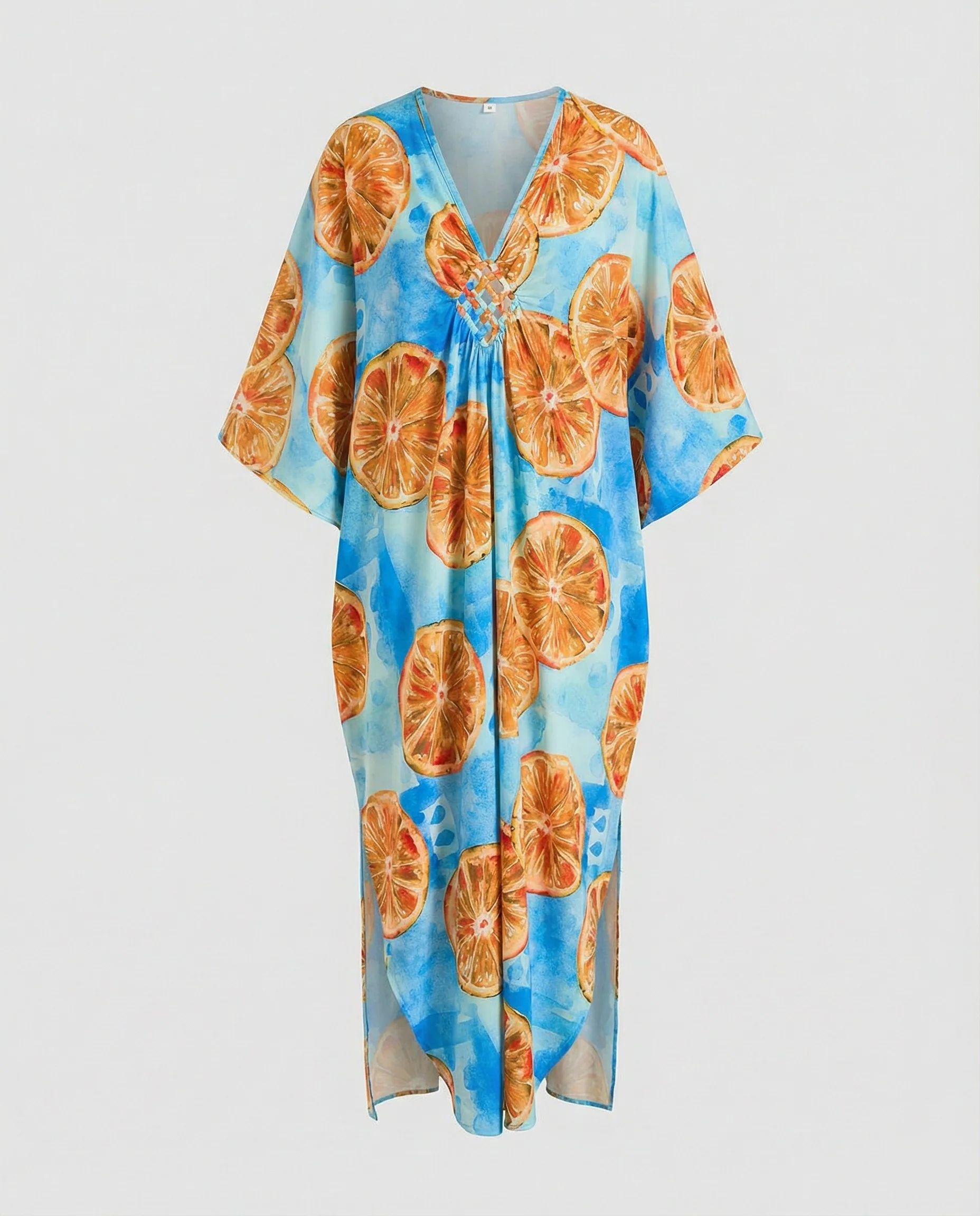 Damen Maxikleid Kaftan Sommer - Image 21