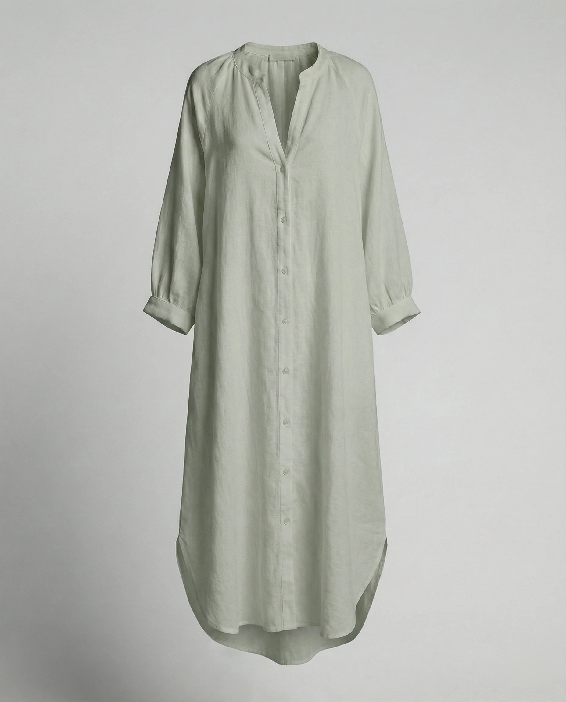 Damen Leinenkleid Kaftan lang - Image 7