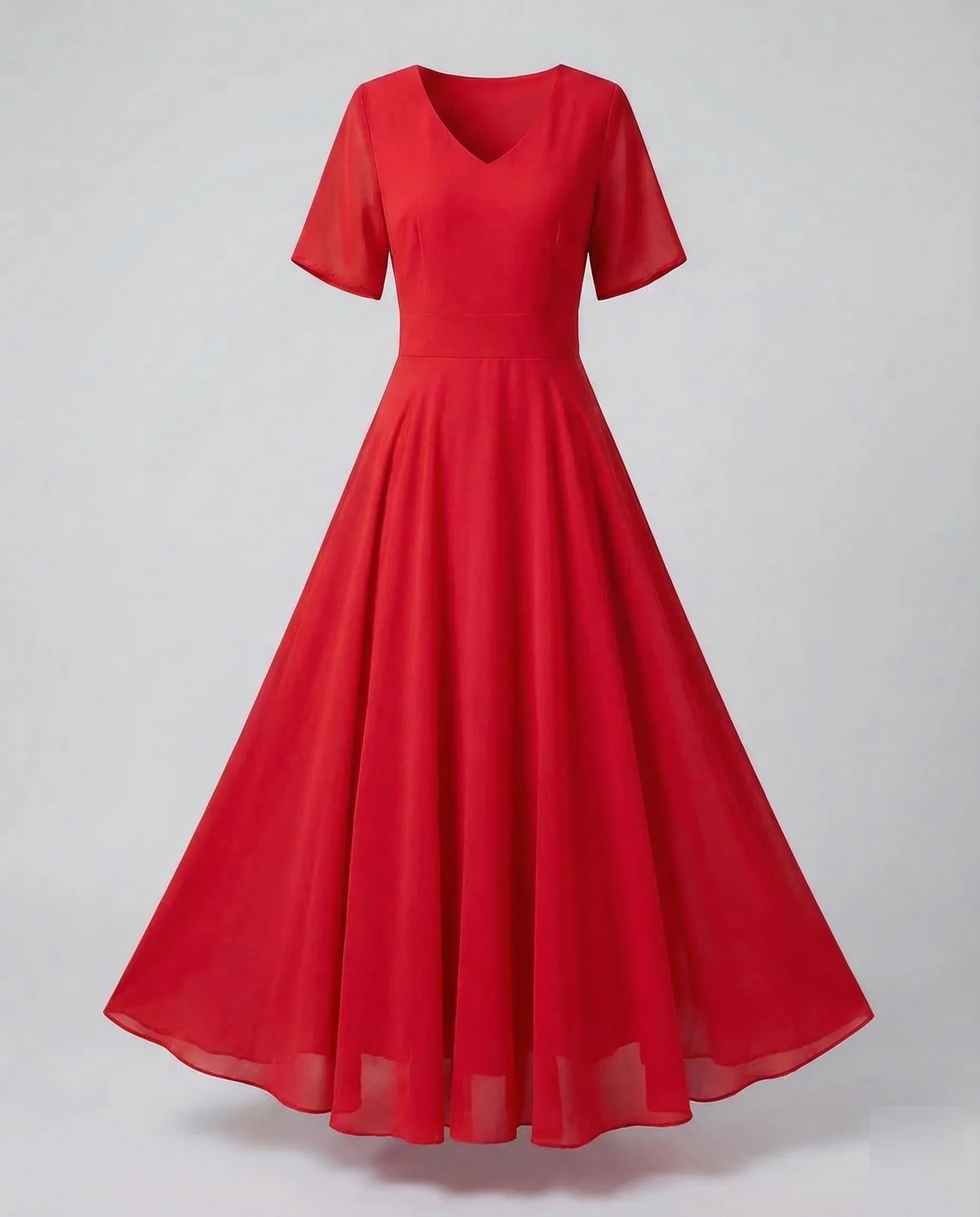 Damen Chiffon Sommerkleid Maxi - Image 10