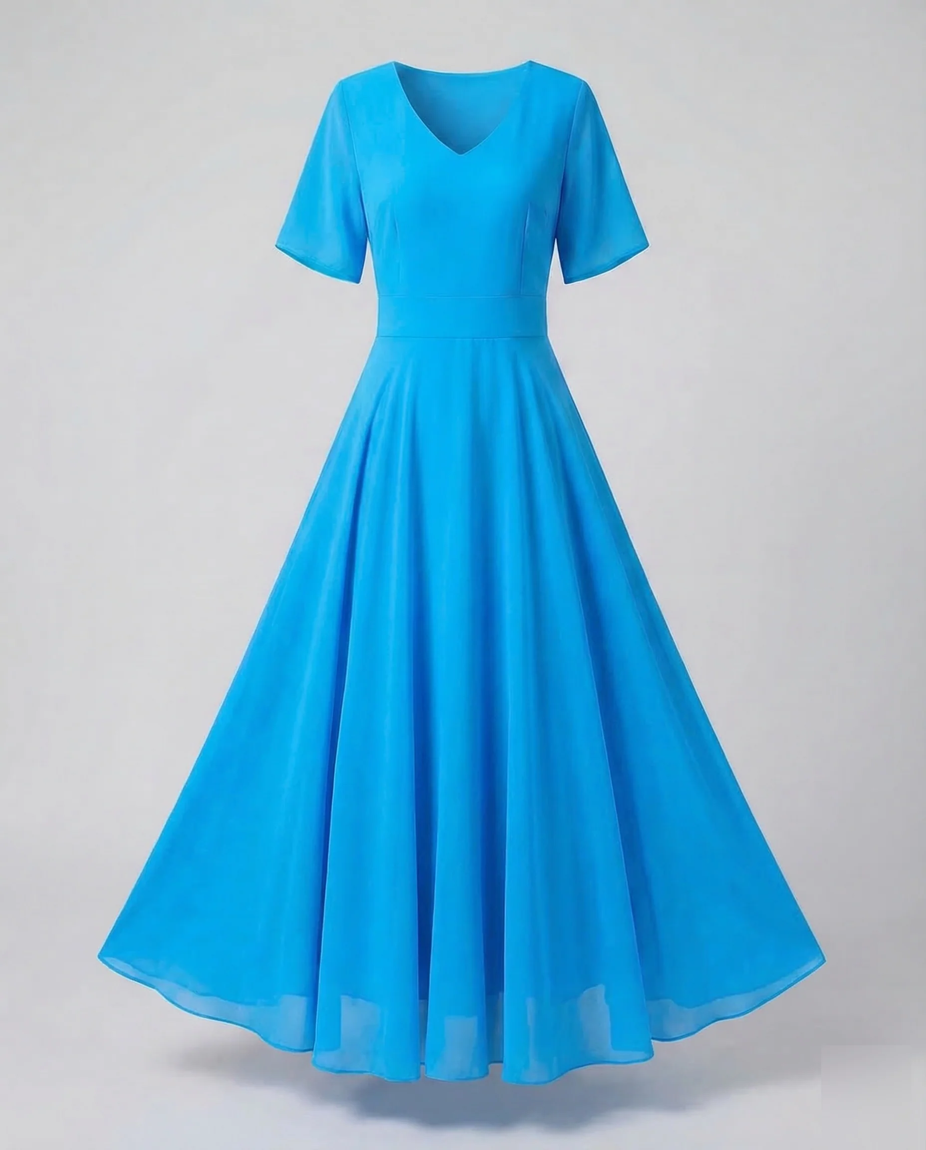 Damen Chiffon Sommerkleid Maxi - Image 12