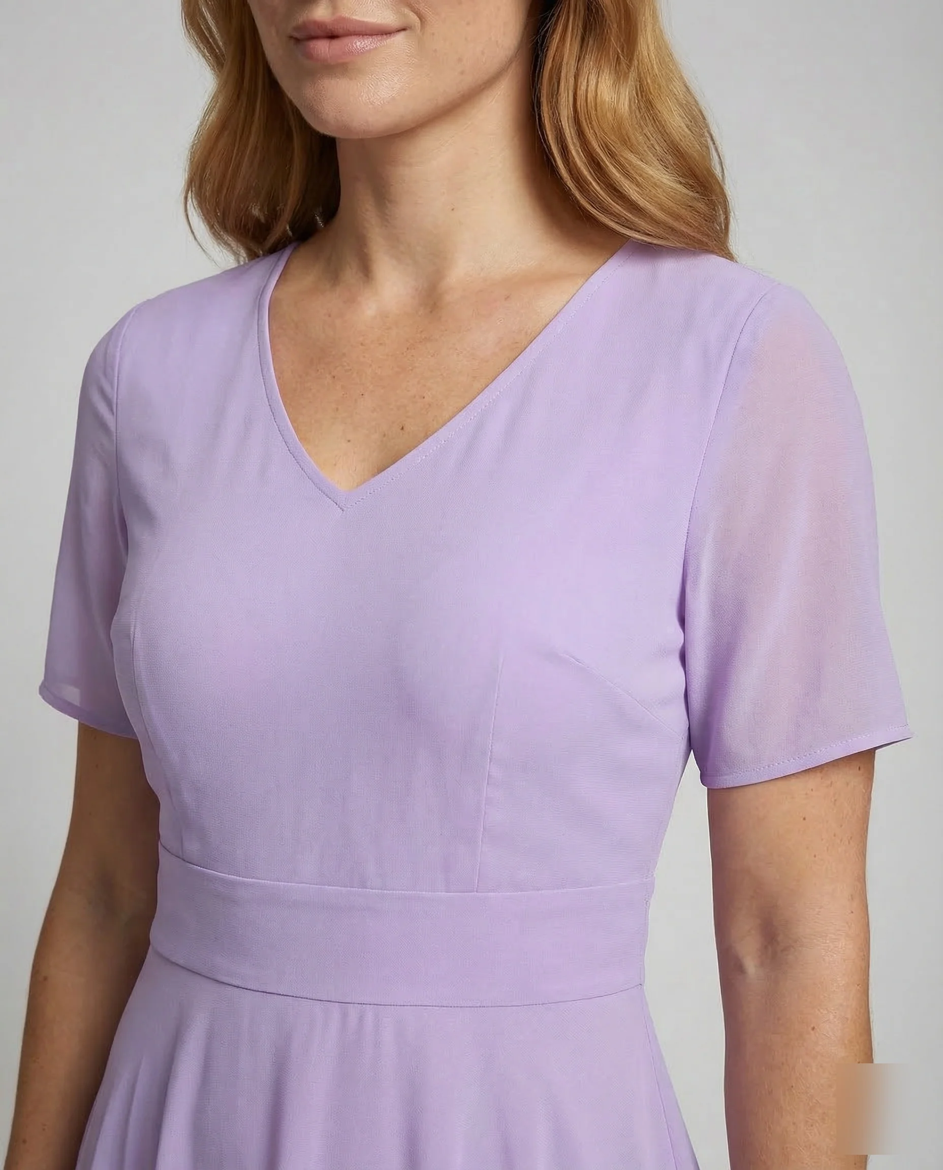 Damen Chiffon Sommerkleid Maxi - Image 3