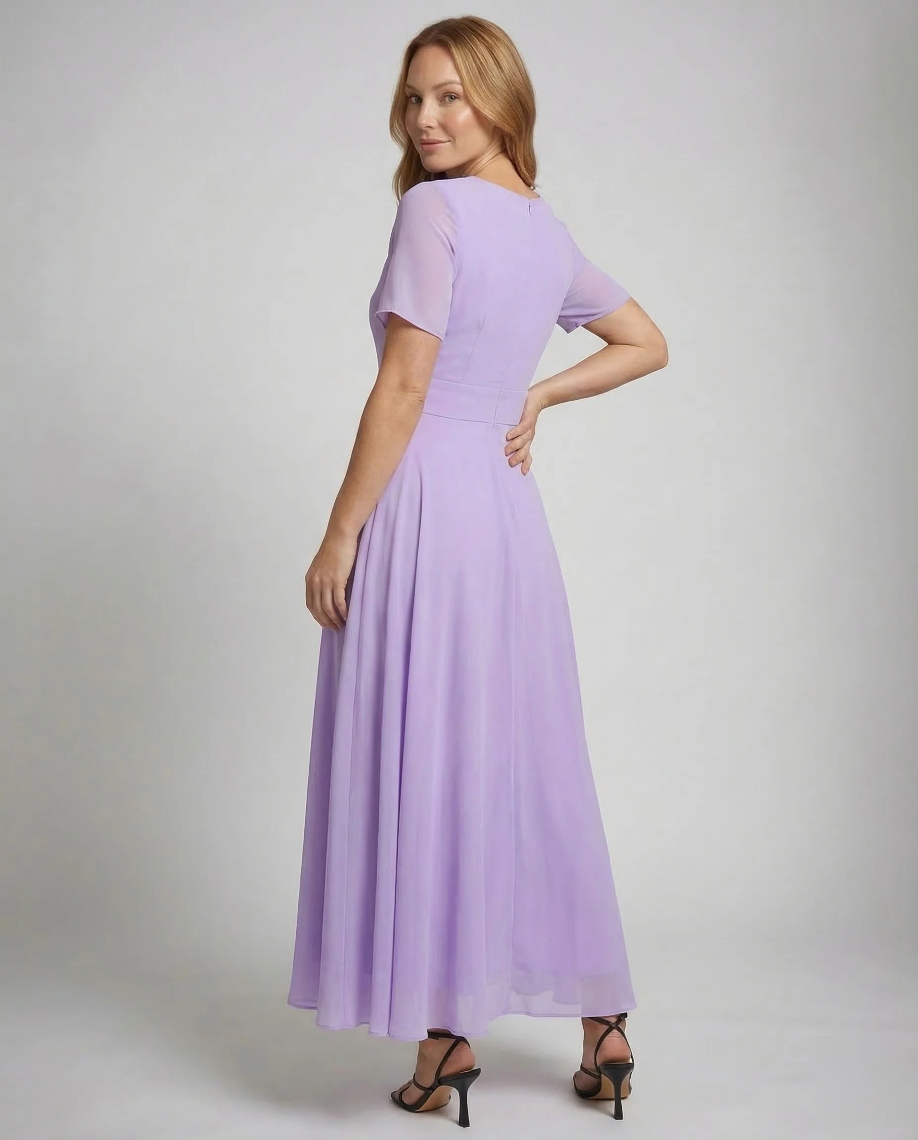 Damen Chiffon Sommerkleid Maxi - Image 4