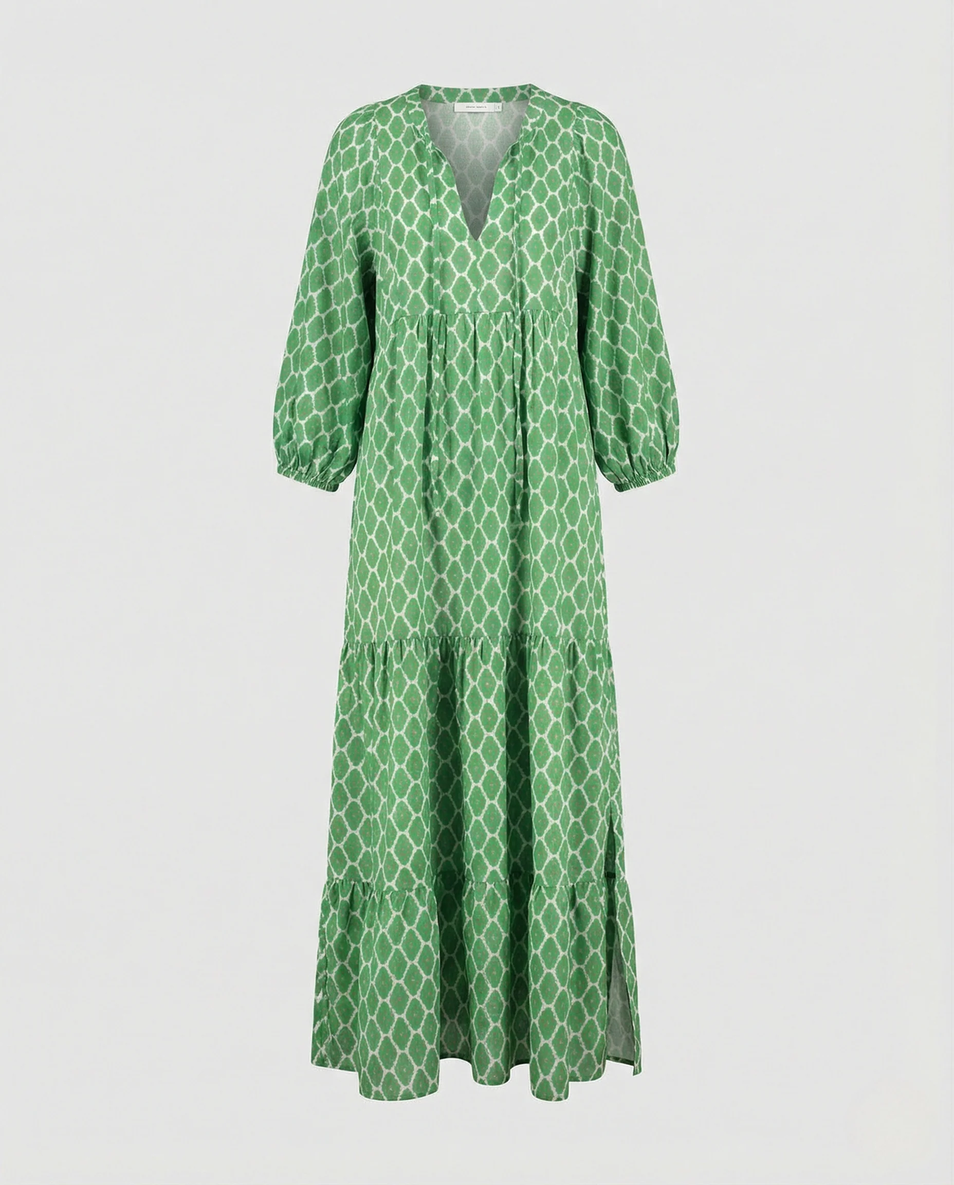 V-Ausschnitt Kleid Geometrisch Print Damen - Image 4