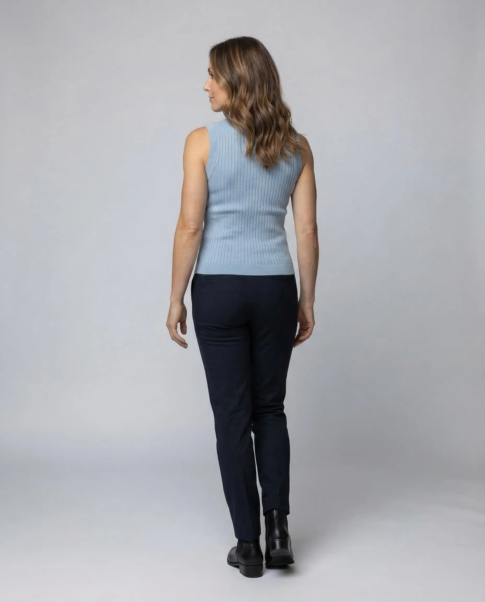 Damen Strickbluse Ärmellos - Image 4