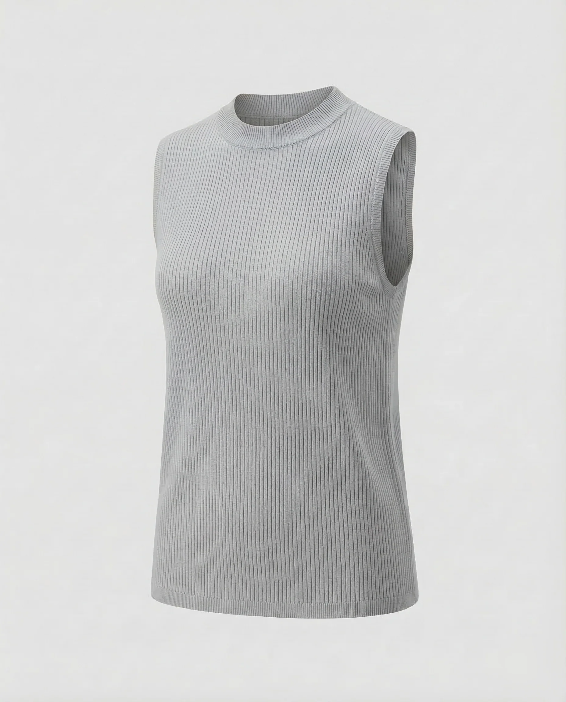 Damen Strickbluse Ärmellos - Image 7