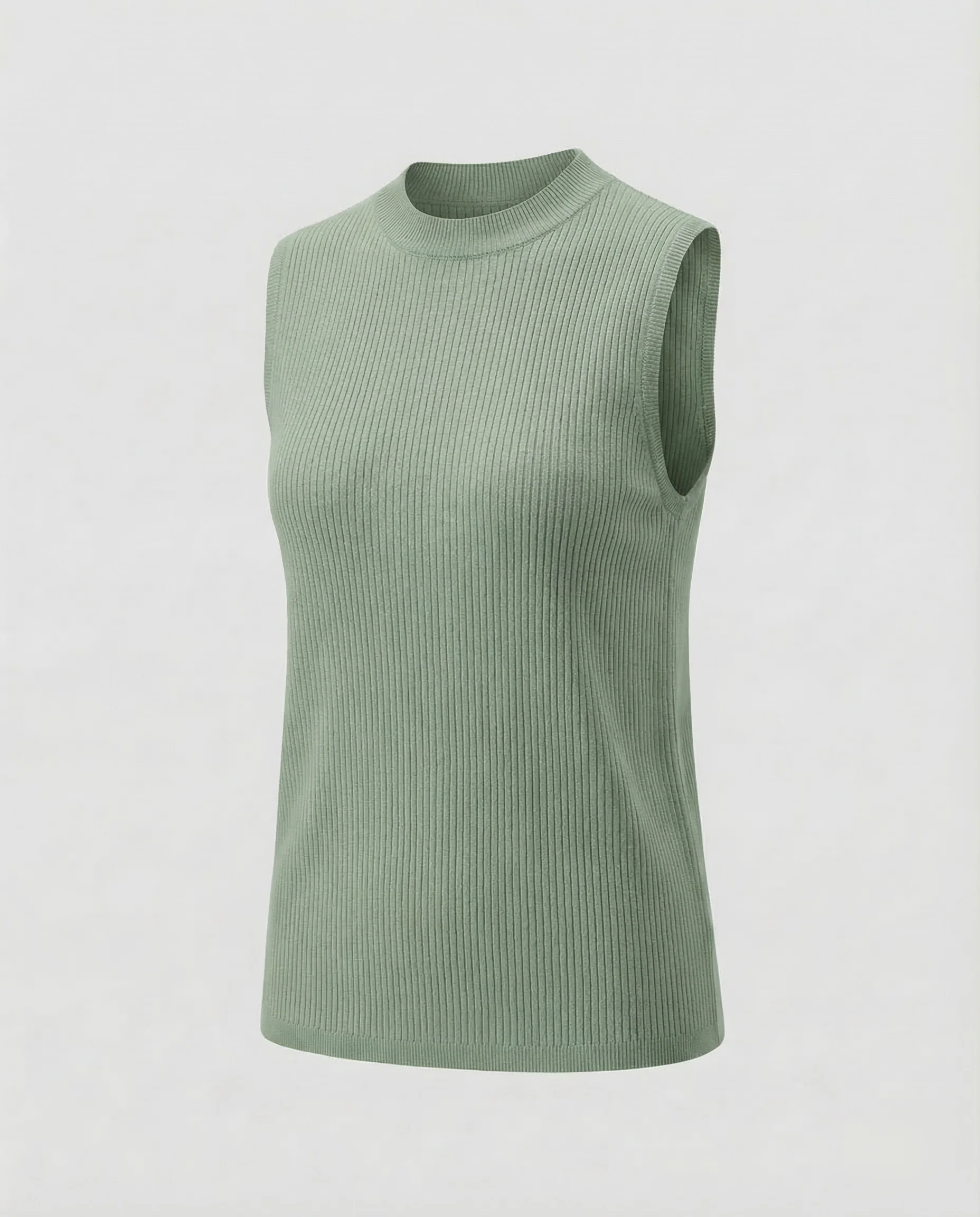Damen Strickbluse Ärmellos - Image 8
