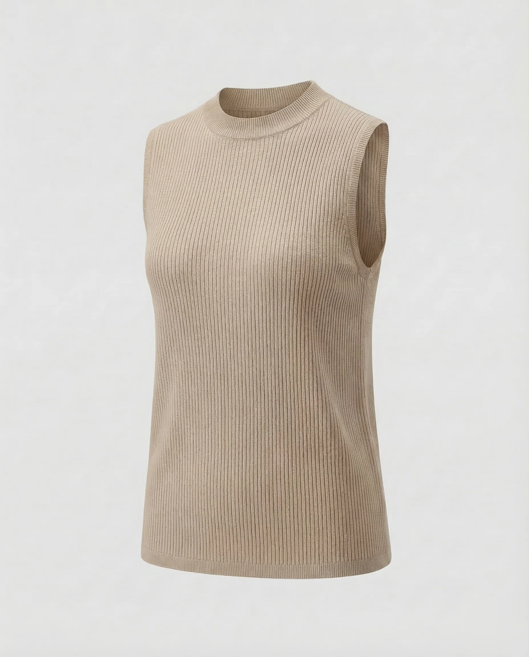 Damen Strickbluse Ärmellos - Image 9