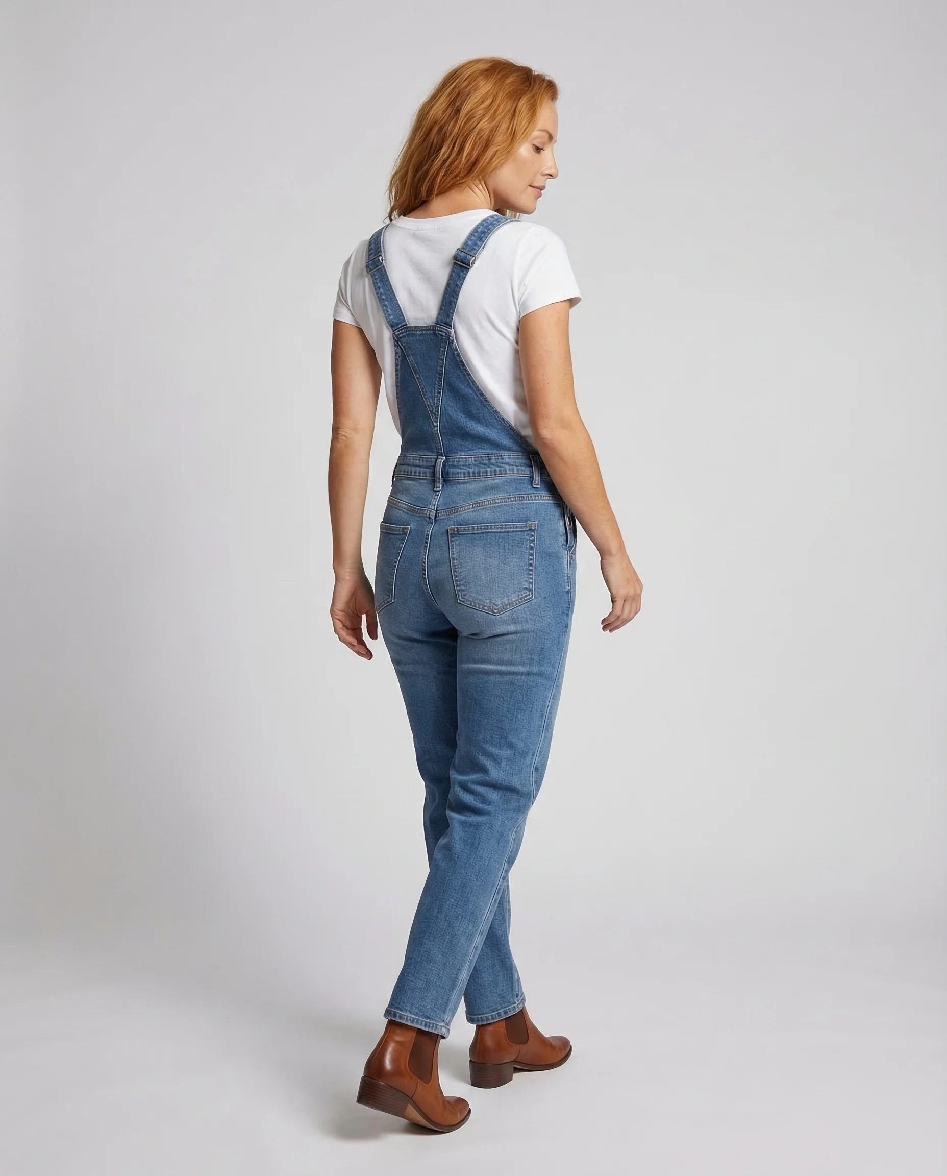 Freizeitkleidung Damen Jeans Latzhose - Image 3