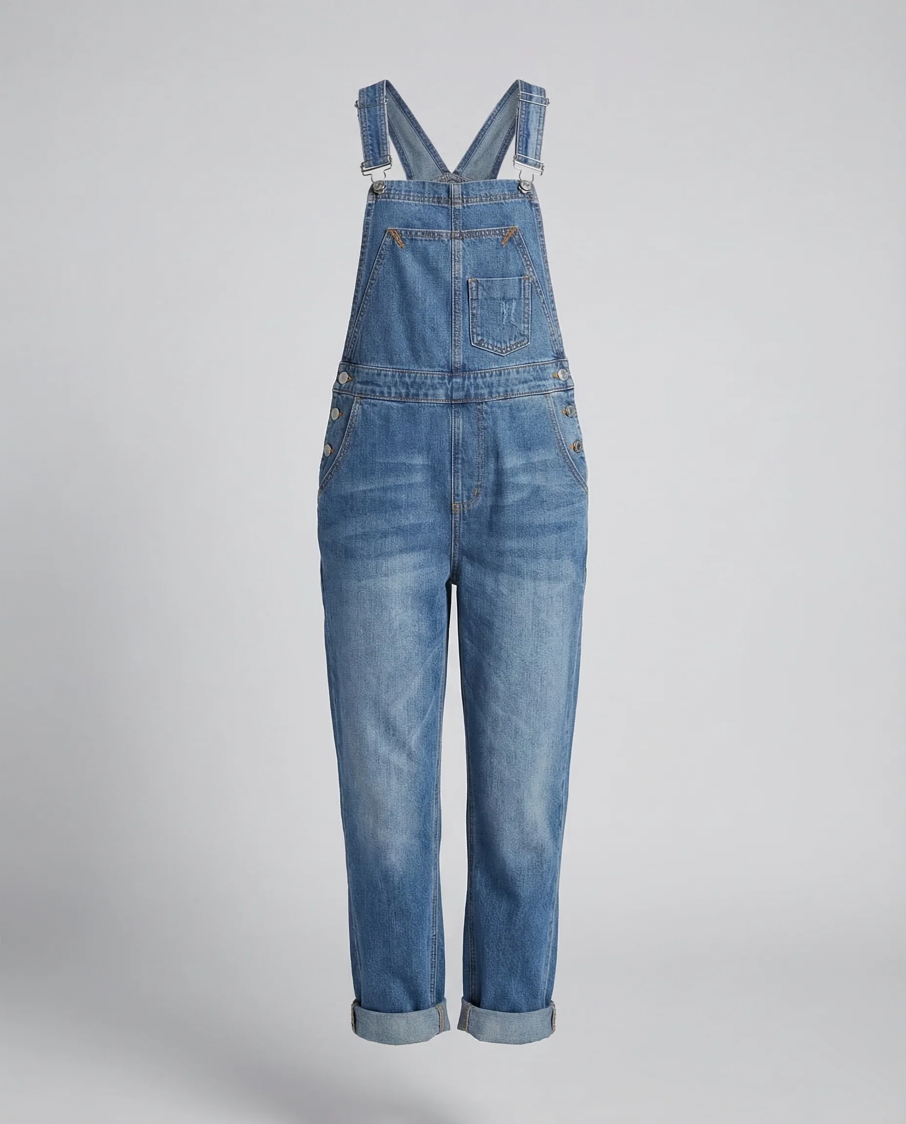 Freizeitkleidung Damen Jeans Latzhose - Image 4