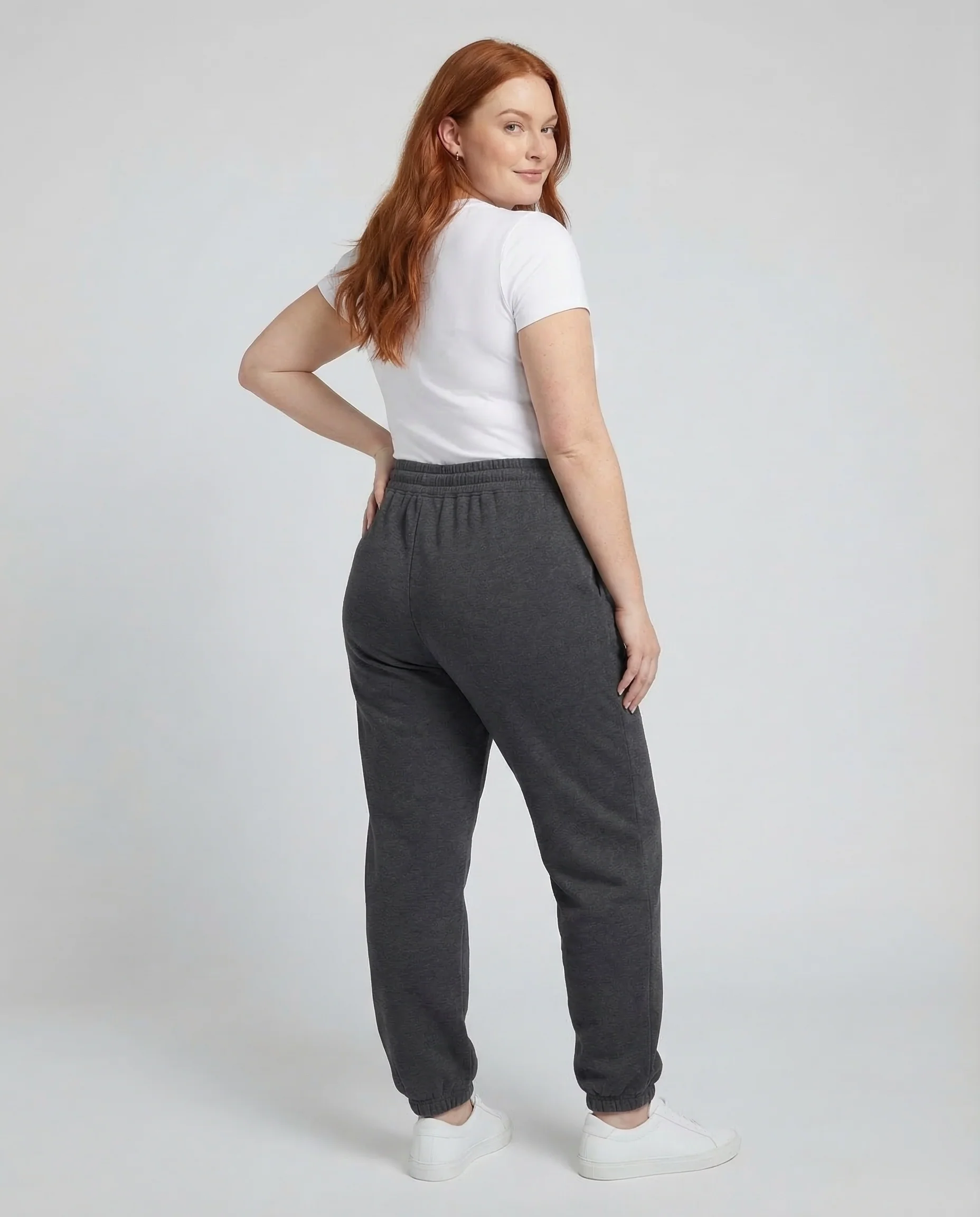 Damen Jogginghose Tapered Rippbund - Image 4