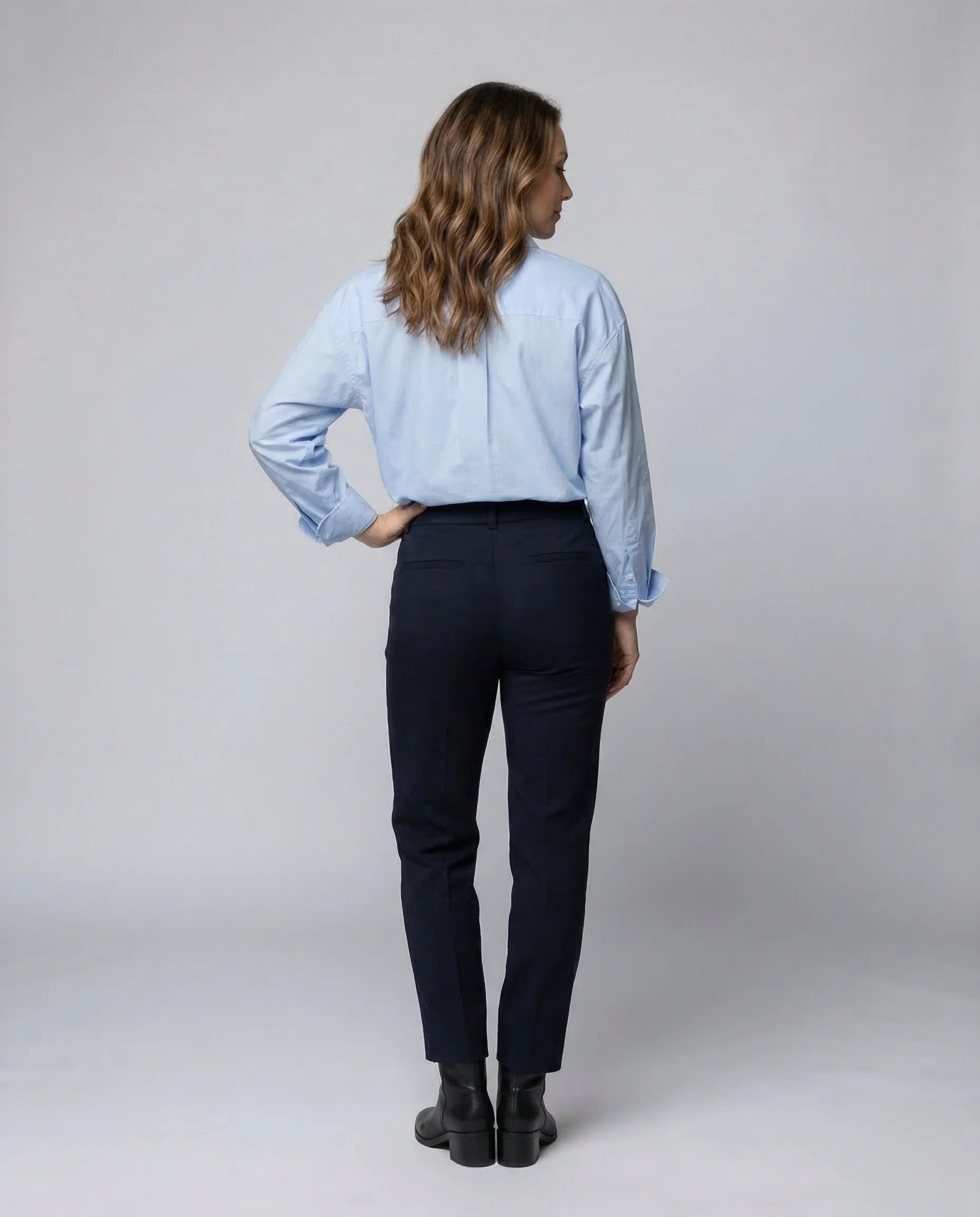 Damen Hemdbluse Oversize Baumwolle - Image 3