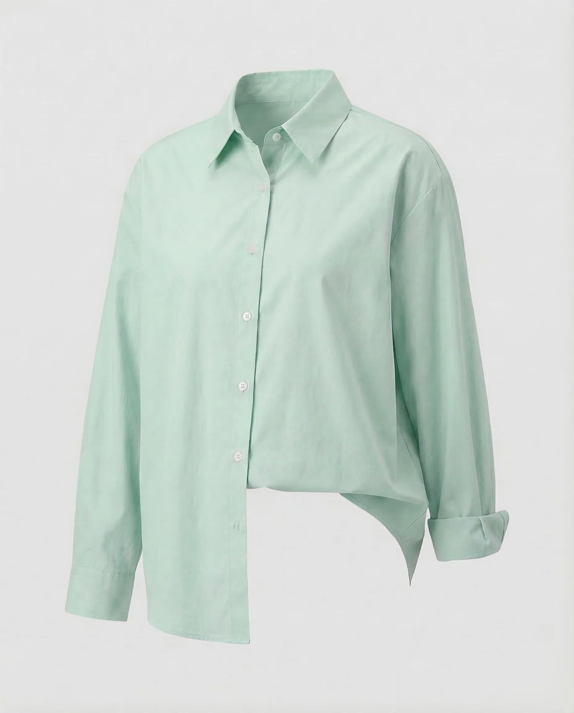 Damen Hemdbluse Oversize Baumwolle - Image 8