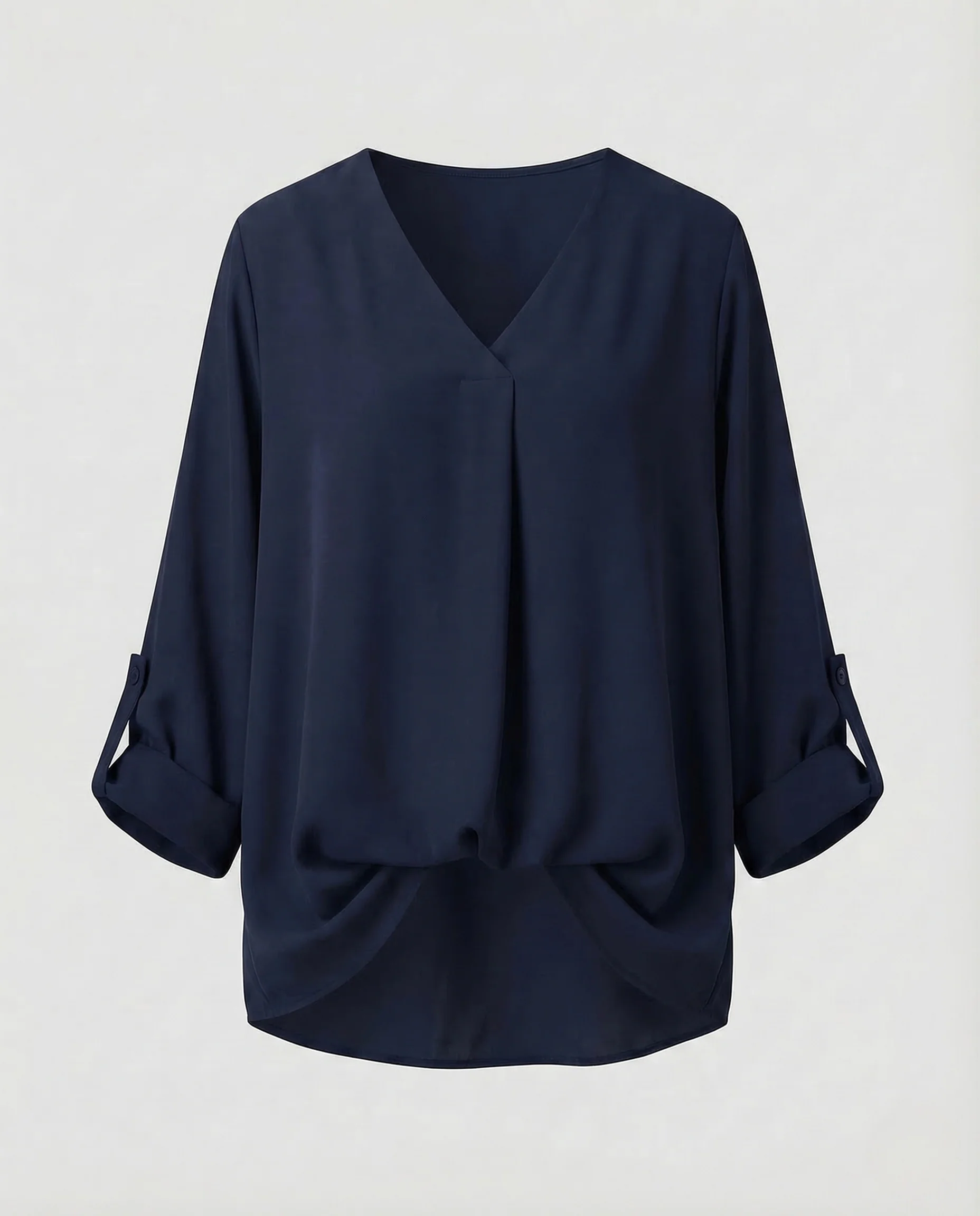 Damen Chiffonbluse V Ausschnitt Weit - Image 8