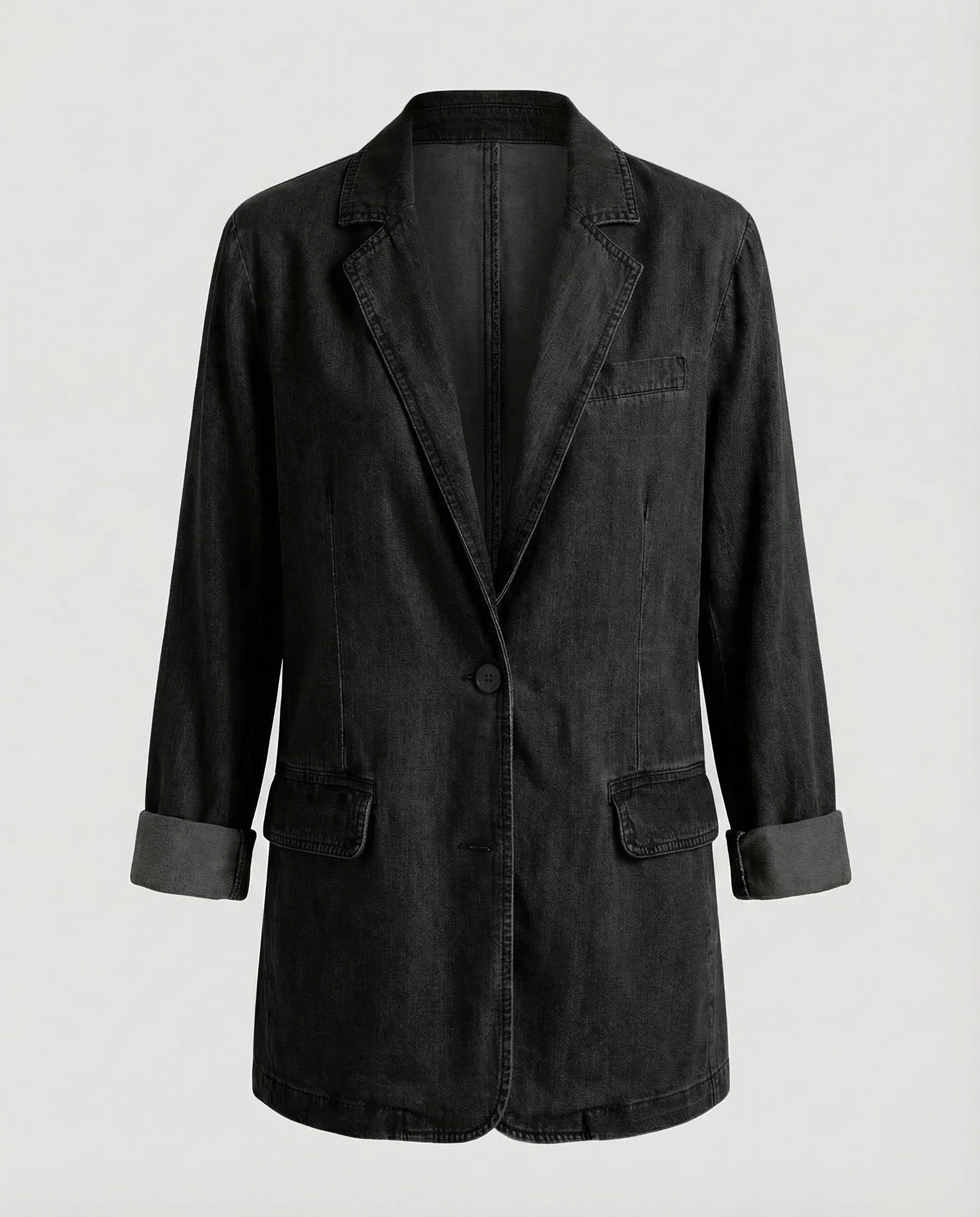 Damen Denim Blazer Casual - Image 6