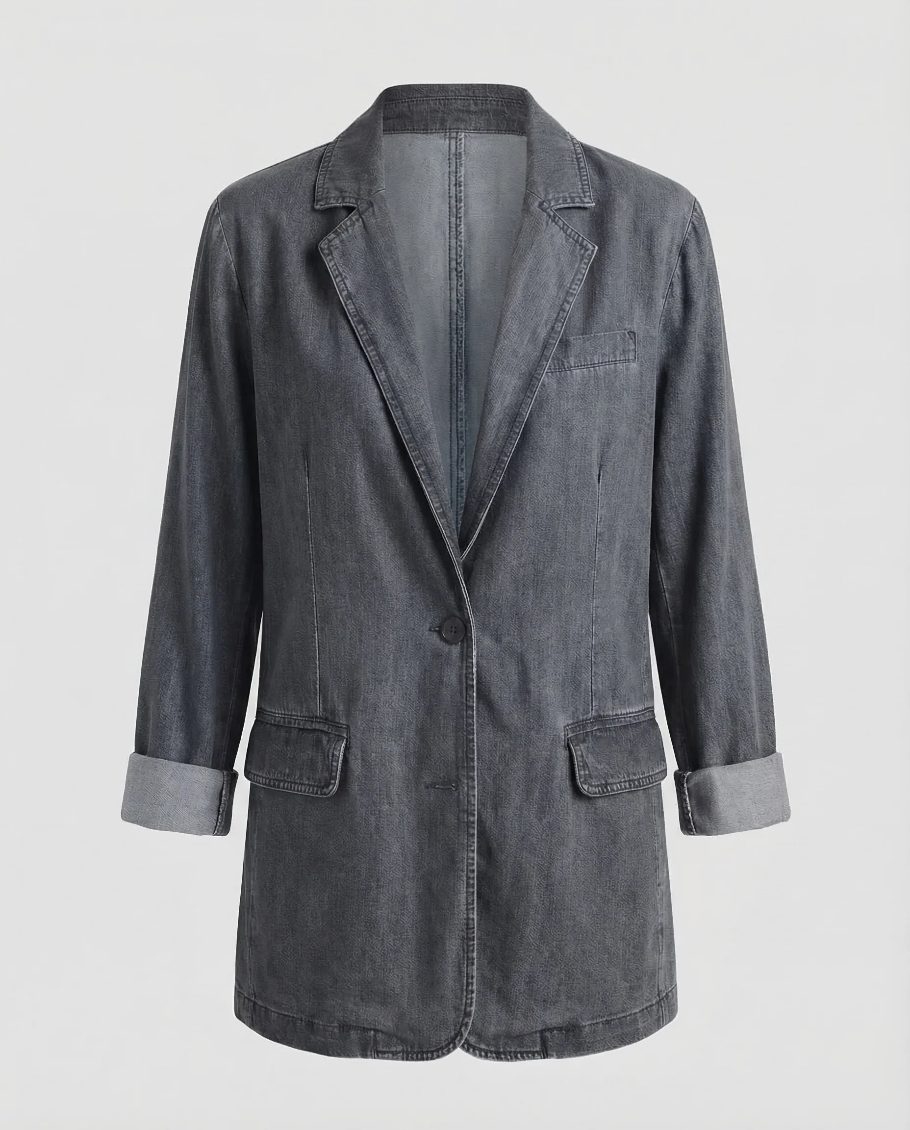 Damen Denim Blazer Casual - Image 7