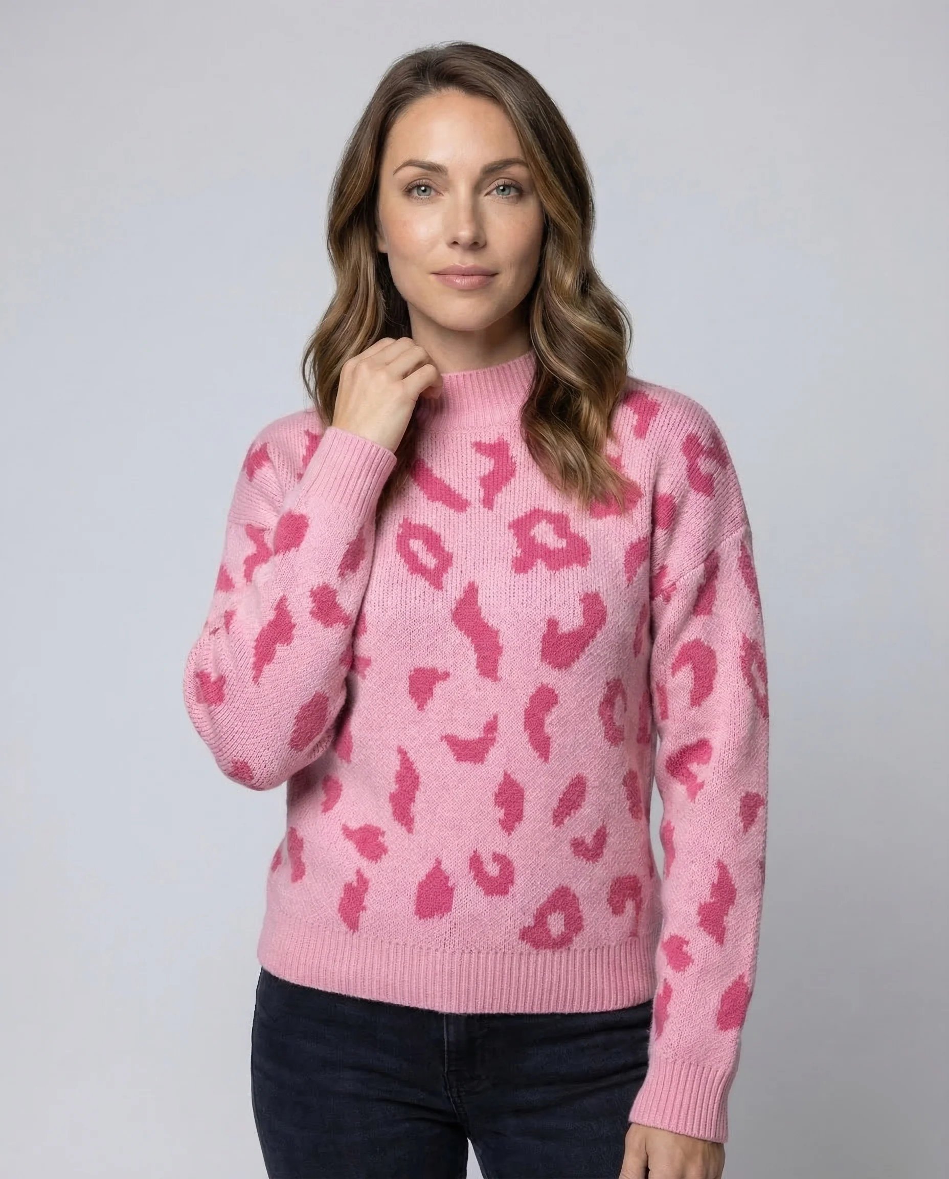 Damen Strickpullover Tierprint - Image 2