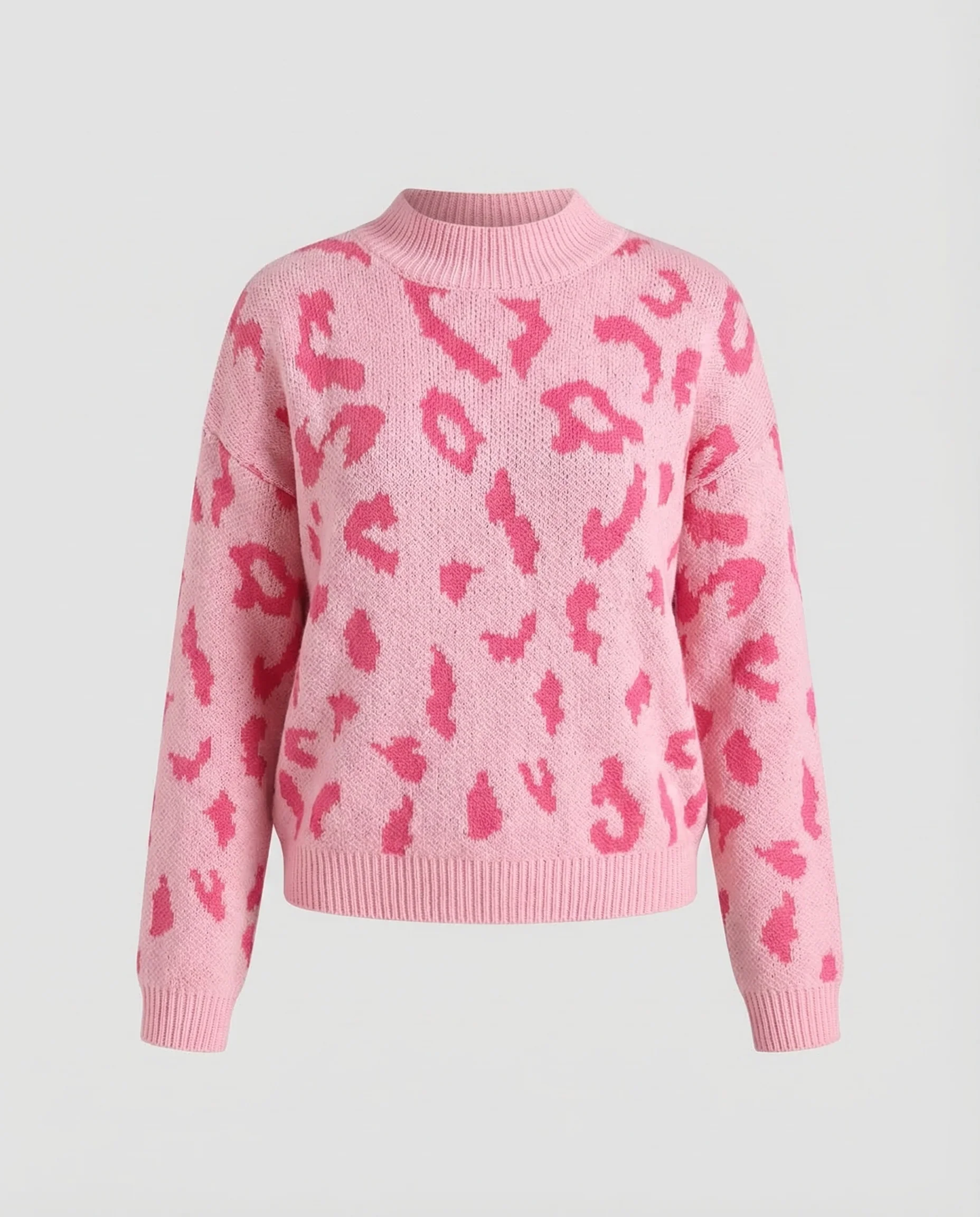 Damen Strickpullover Tierprint - Image 5