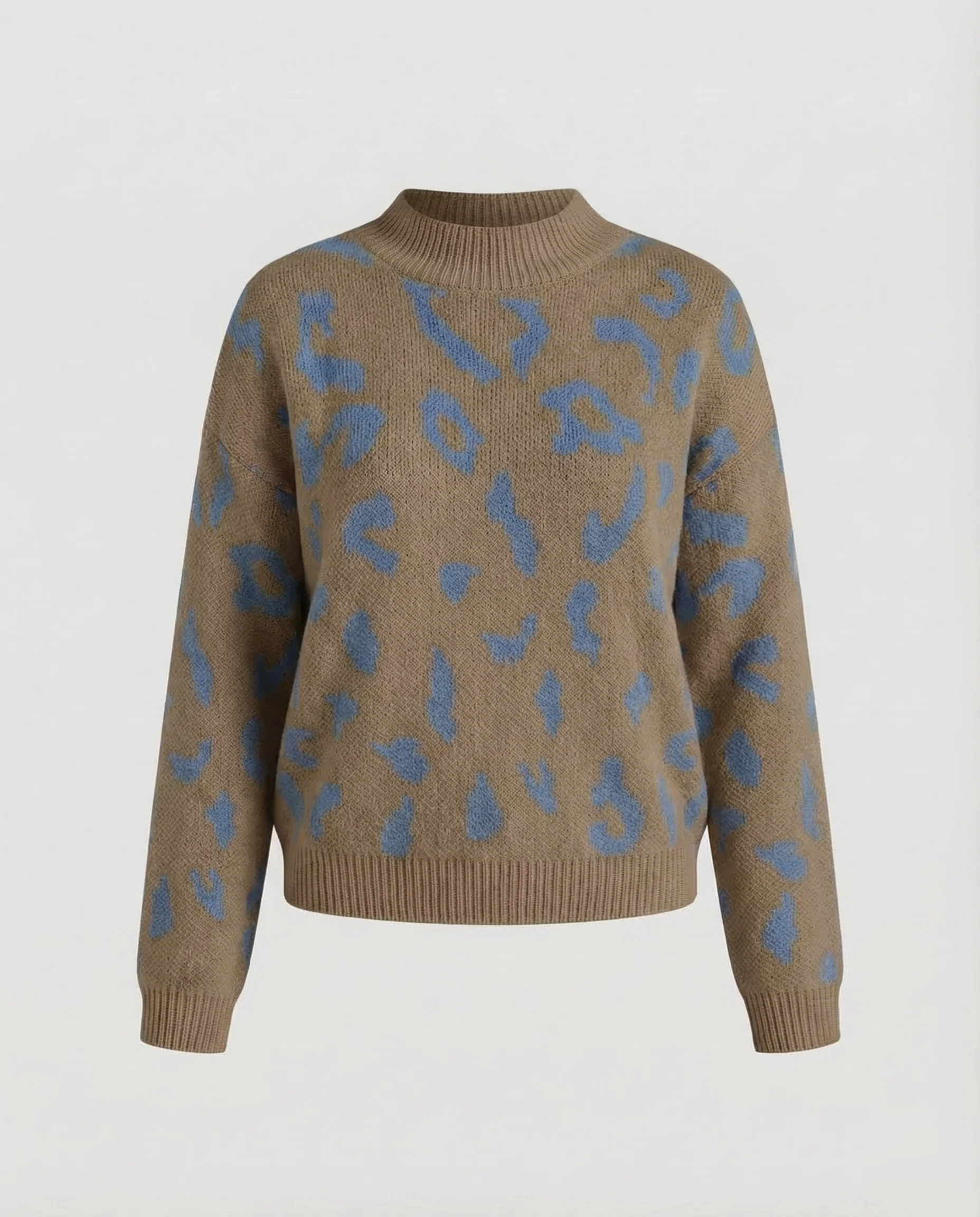 Damen Strickpullover Tierprint - Image 6