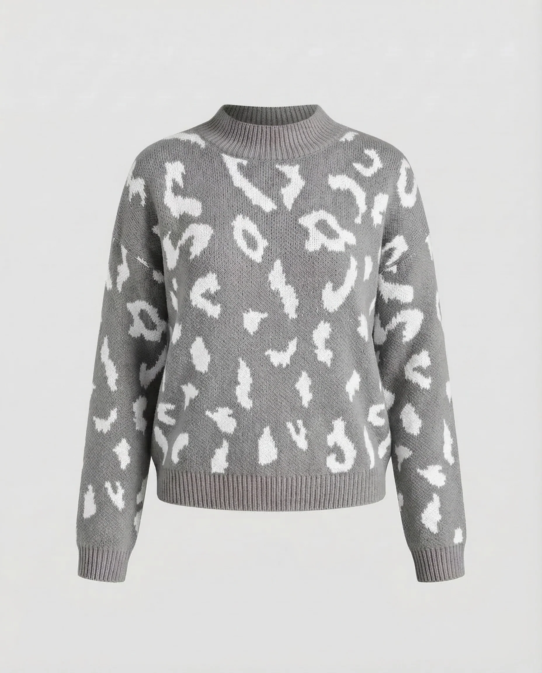 Damen Strickpullover Tierprint - Image 7